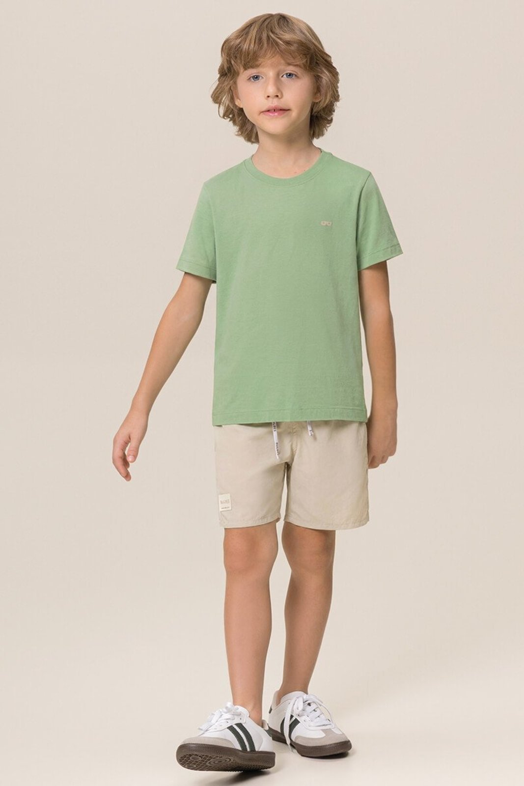 Infantil - Conjunto Bugbee de Camiseta Malha e Bermuda Microfibra de Poliamida