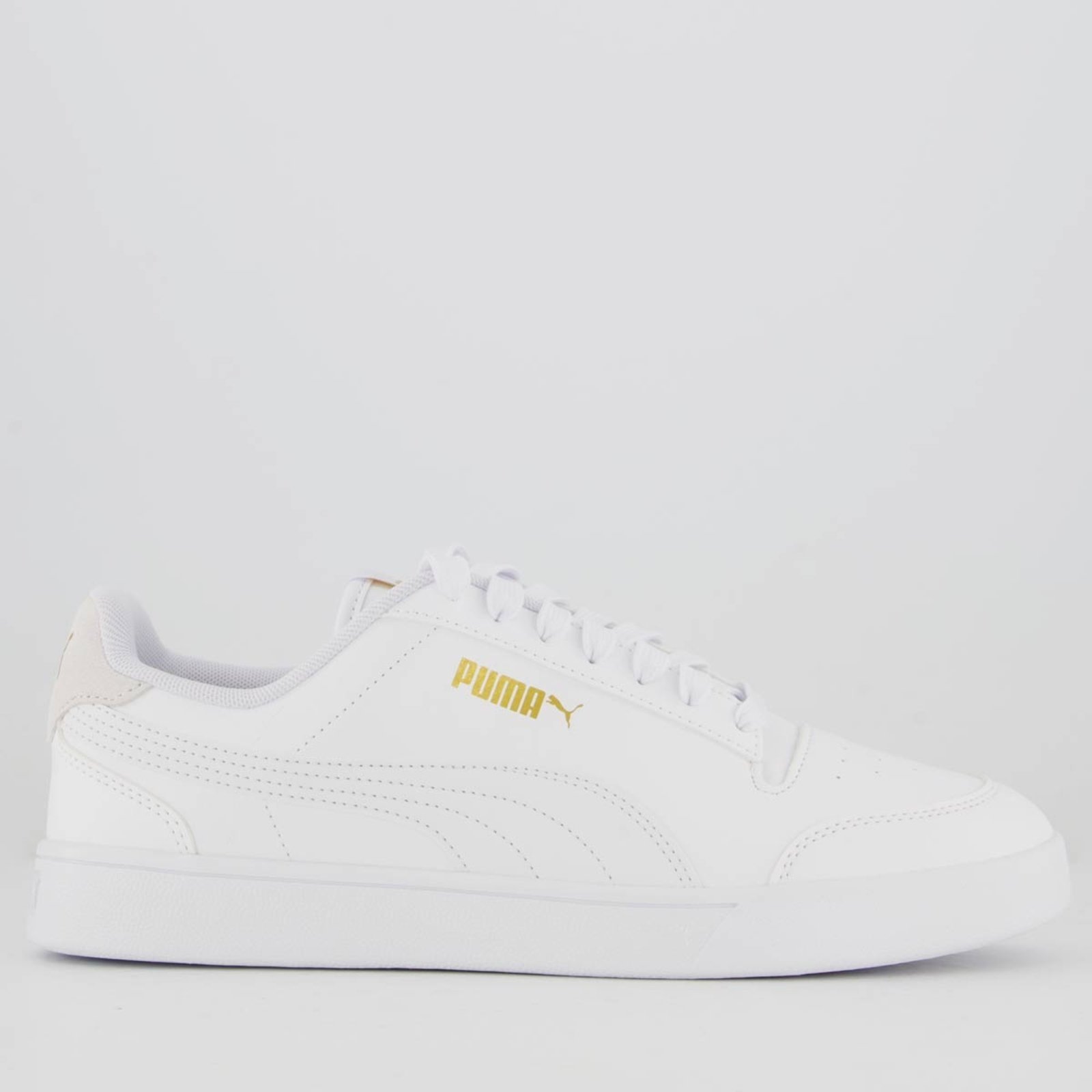 Vista 2 Tênis Puma Shuffle All White branco white Puma branco white