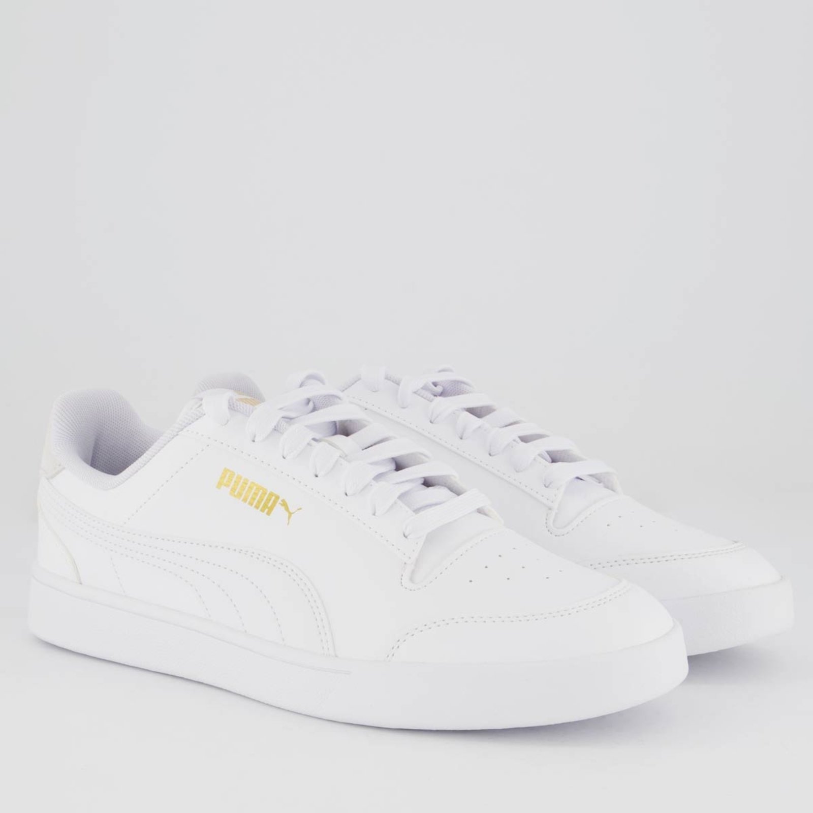Vista 3 Tênis Puma Shuffle All White branco white Puma branco white