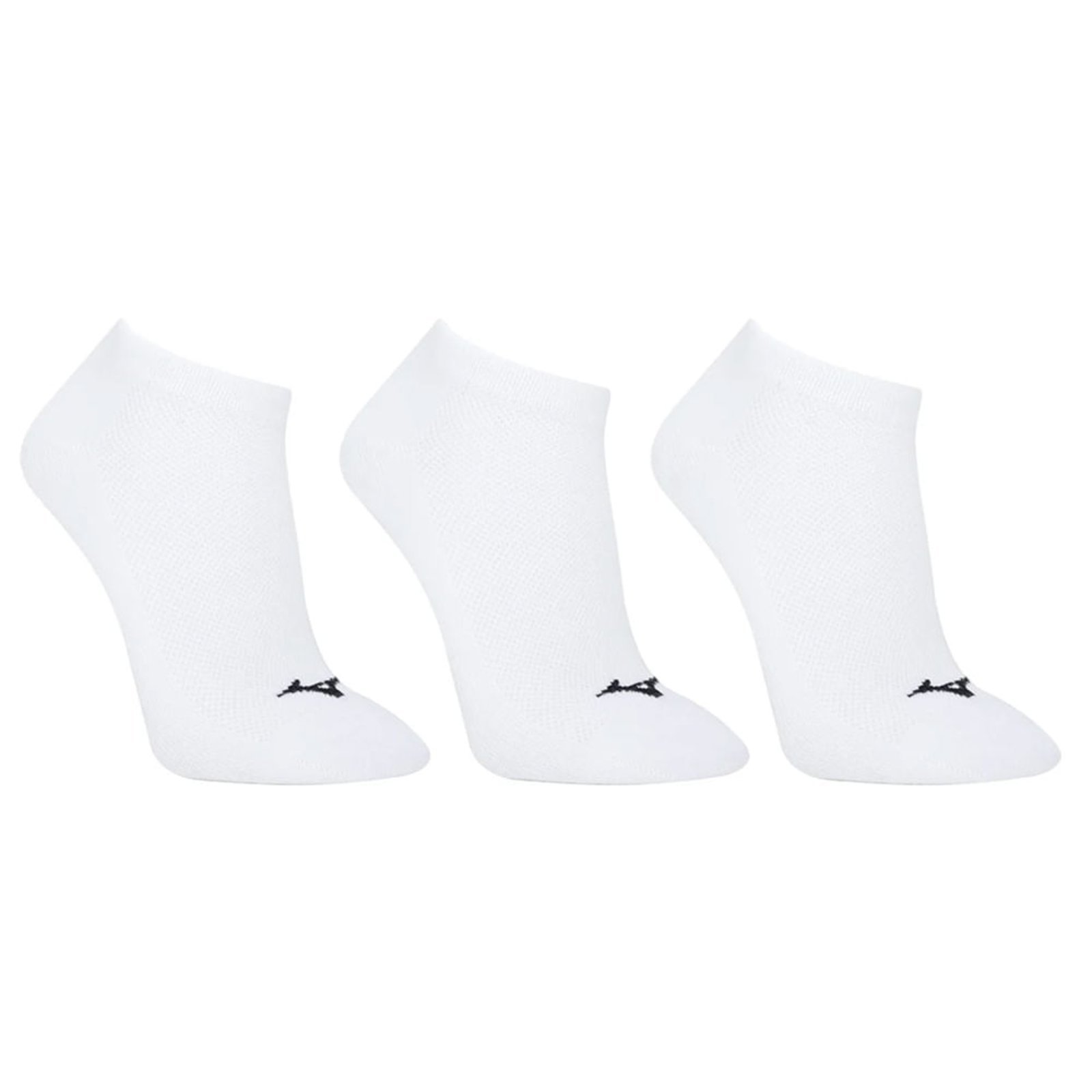 Vista 2 Kit 3 Pares de Meia Unissex Mizuno Sem Cano Mizuno branco