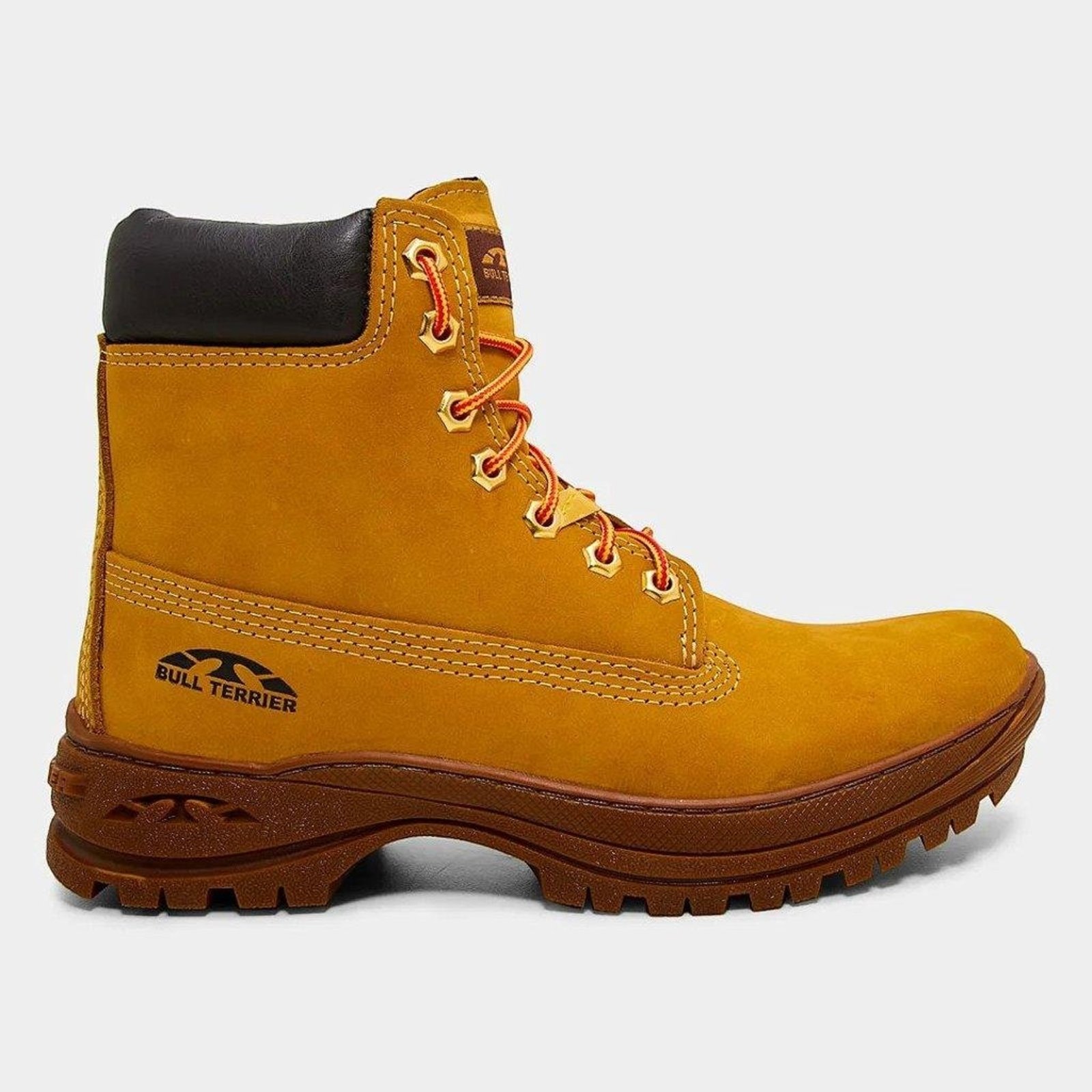 Bota Bull Terrier Mack Camel Caramelo Cano Longo Masculina Caramelo