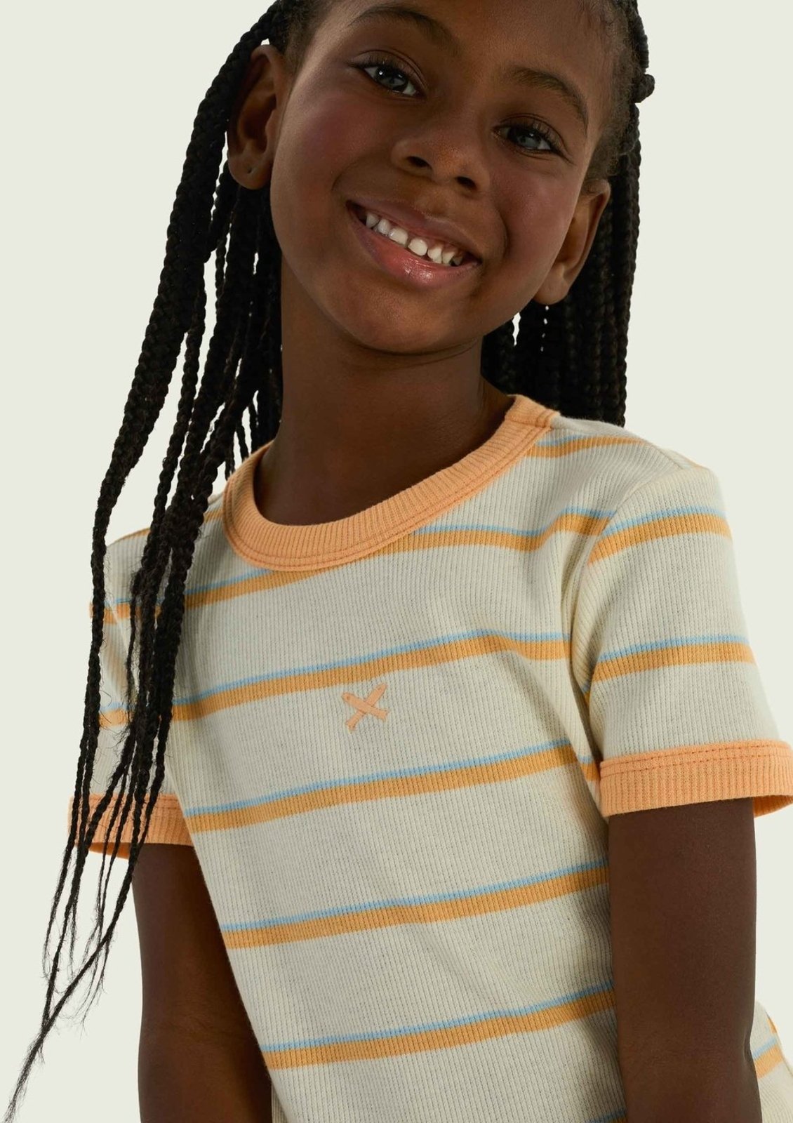 Infantil - Blusa Menina Em Ribana Canelada Hering