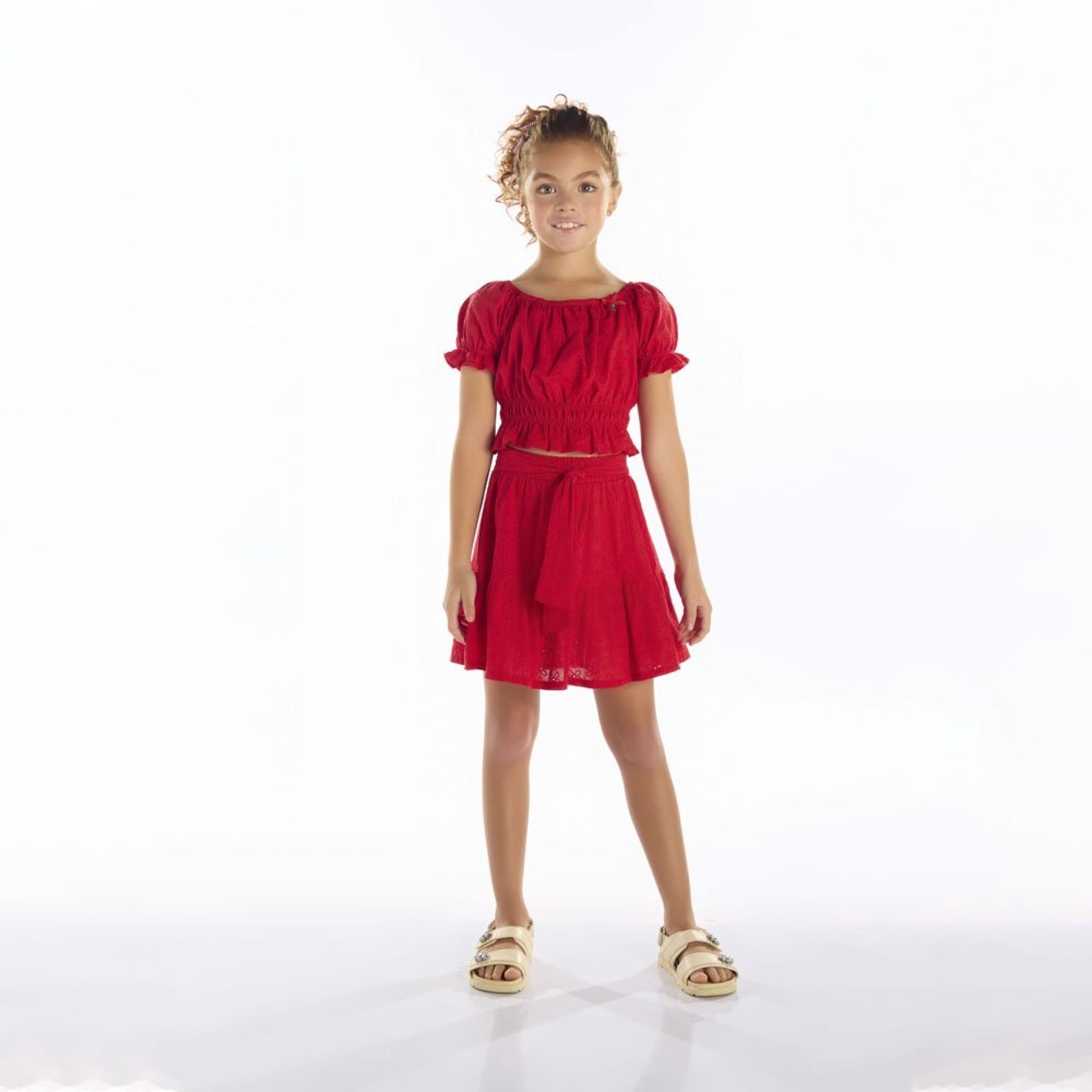Infantil - Conjunto Menina - Vermelho - 52328-65