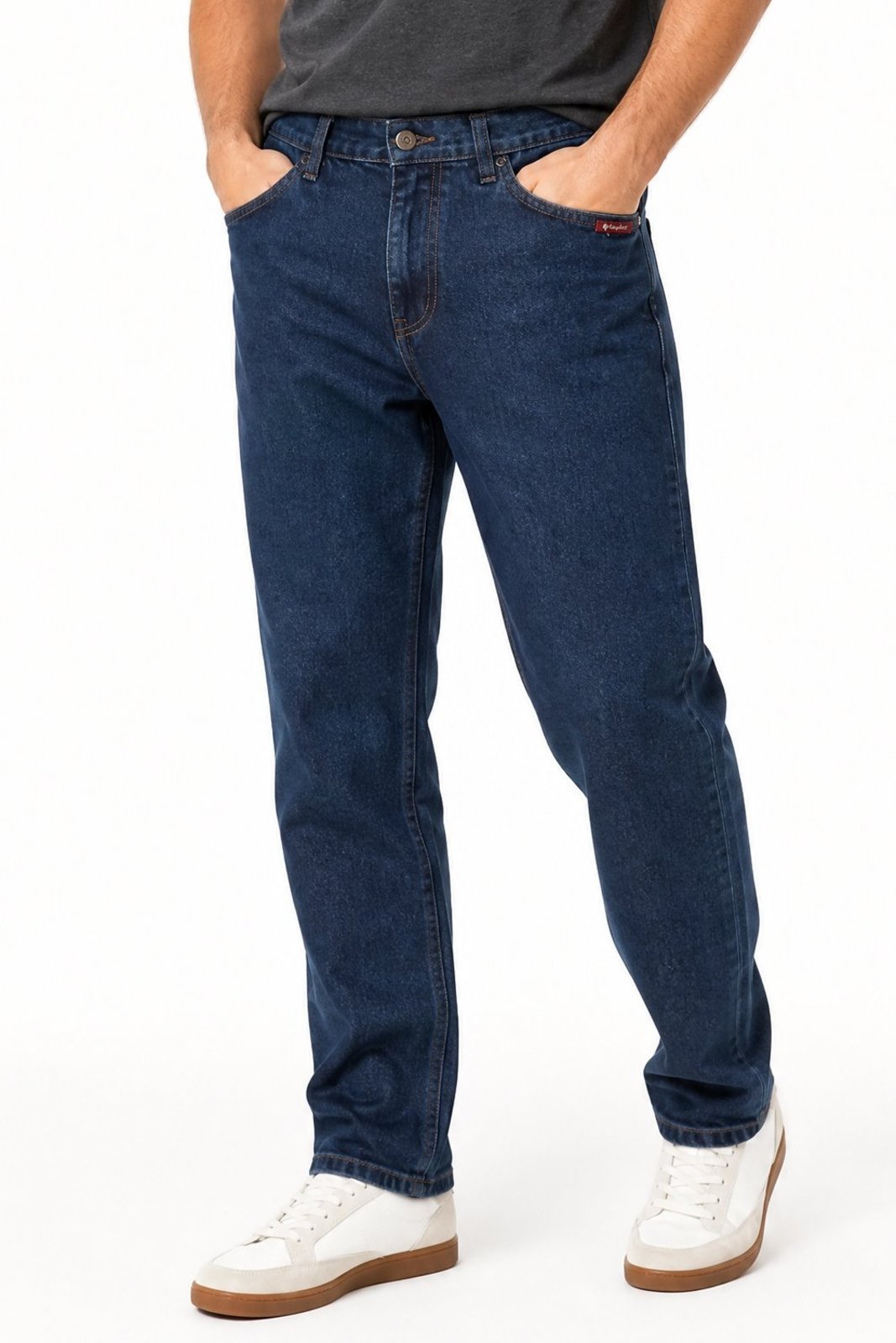 Calça Jeans Regular Básica Polo Wear Jeans Escuro