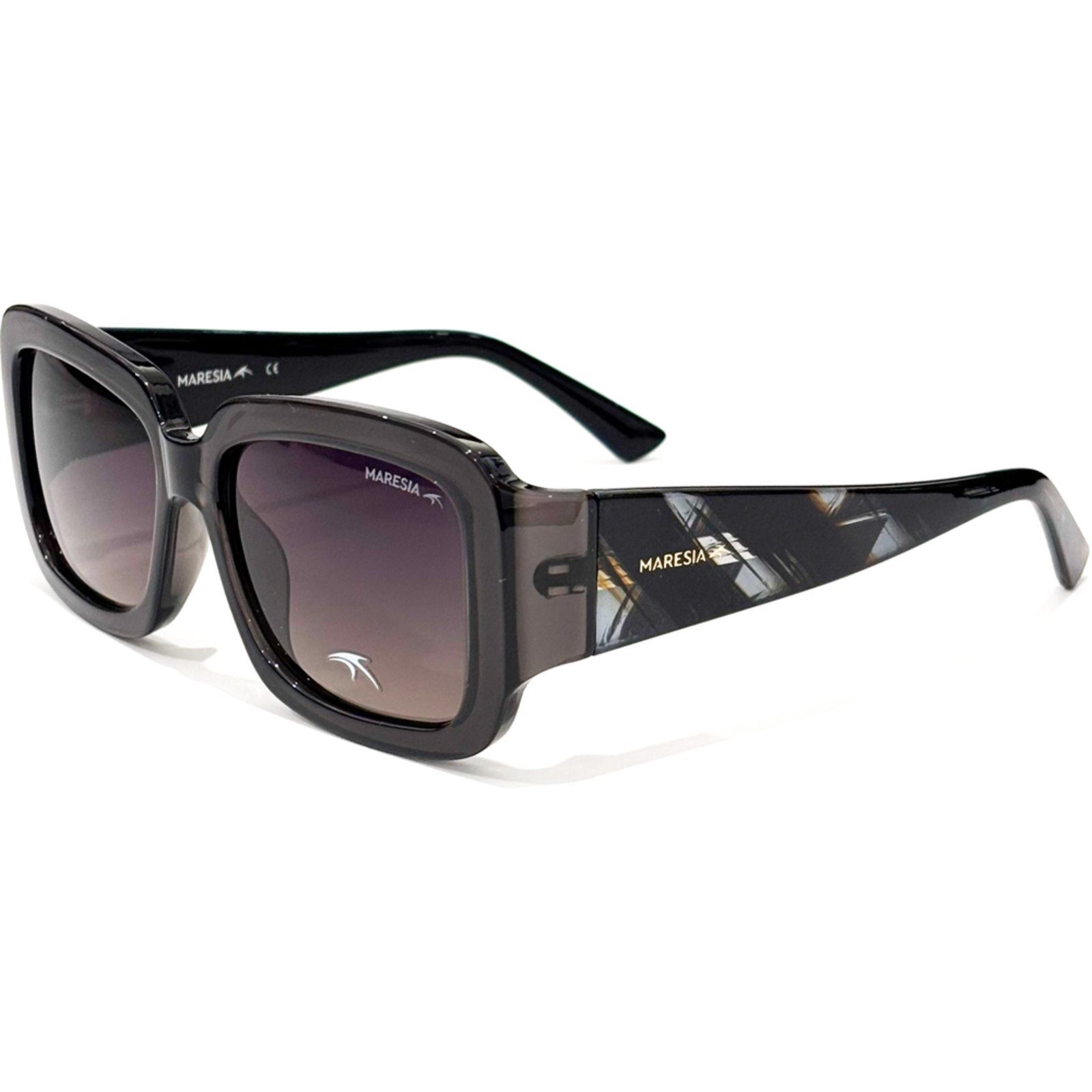 Vista 2 Óculos de Sol Maresia MRS002 C200 Feminino cinza cinza