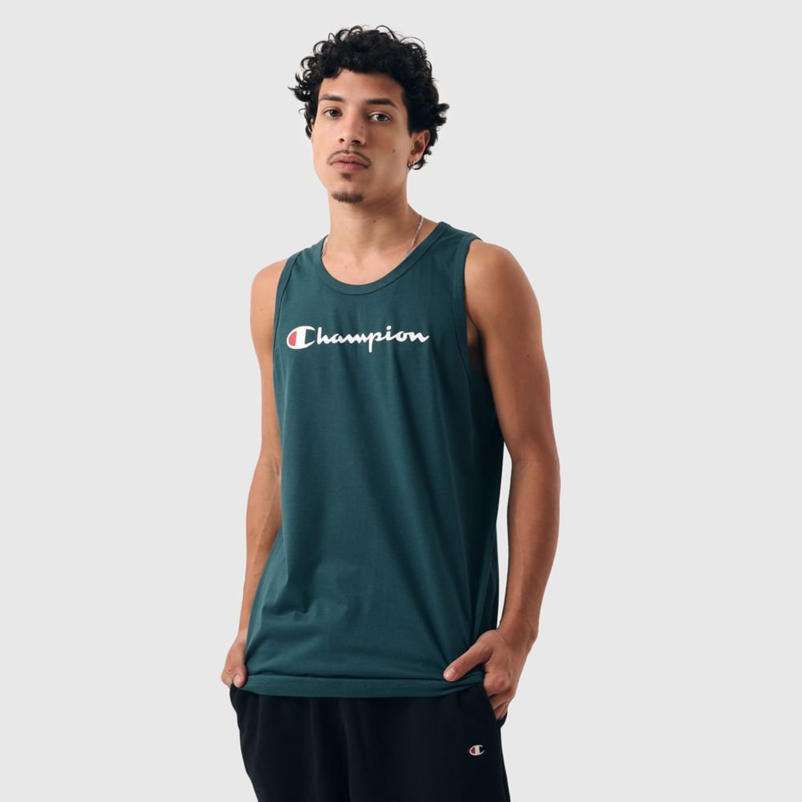 Camiseta Regata Champion Athletic Script Logo Ink
