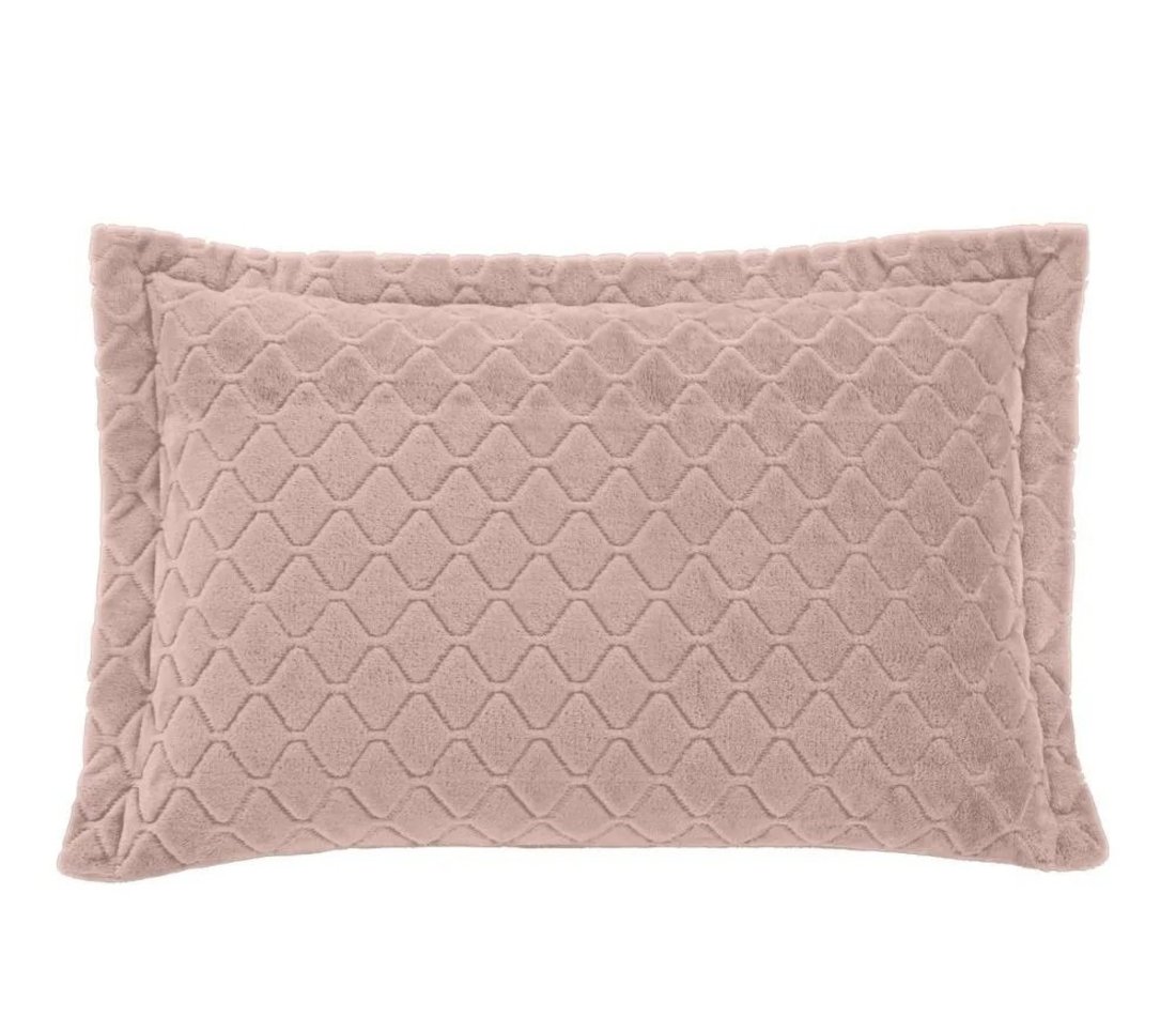 Porta Travesseiro Plush Inove 55cm x 80cm - Rosa Tule