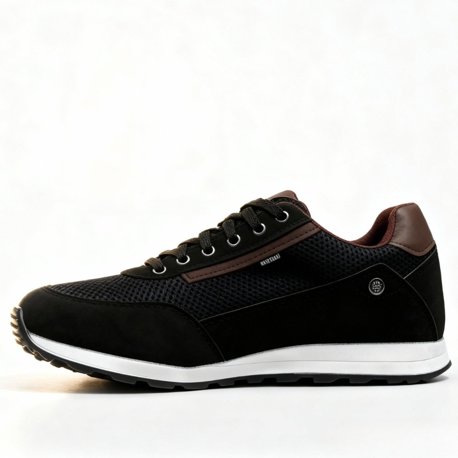 Sapatênis Masculino Tênis Sneaker Casual Sapatofran Jogging Versátil Preto