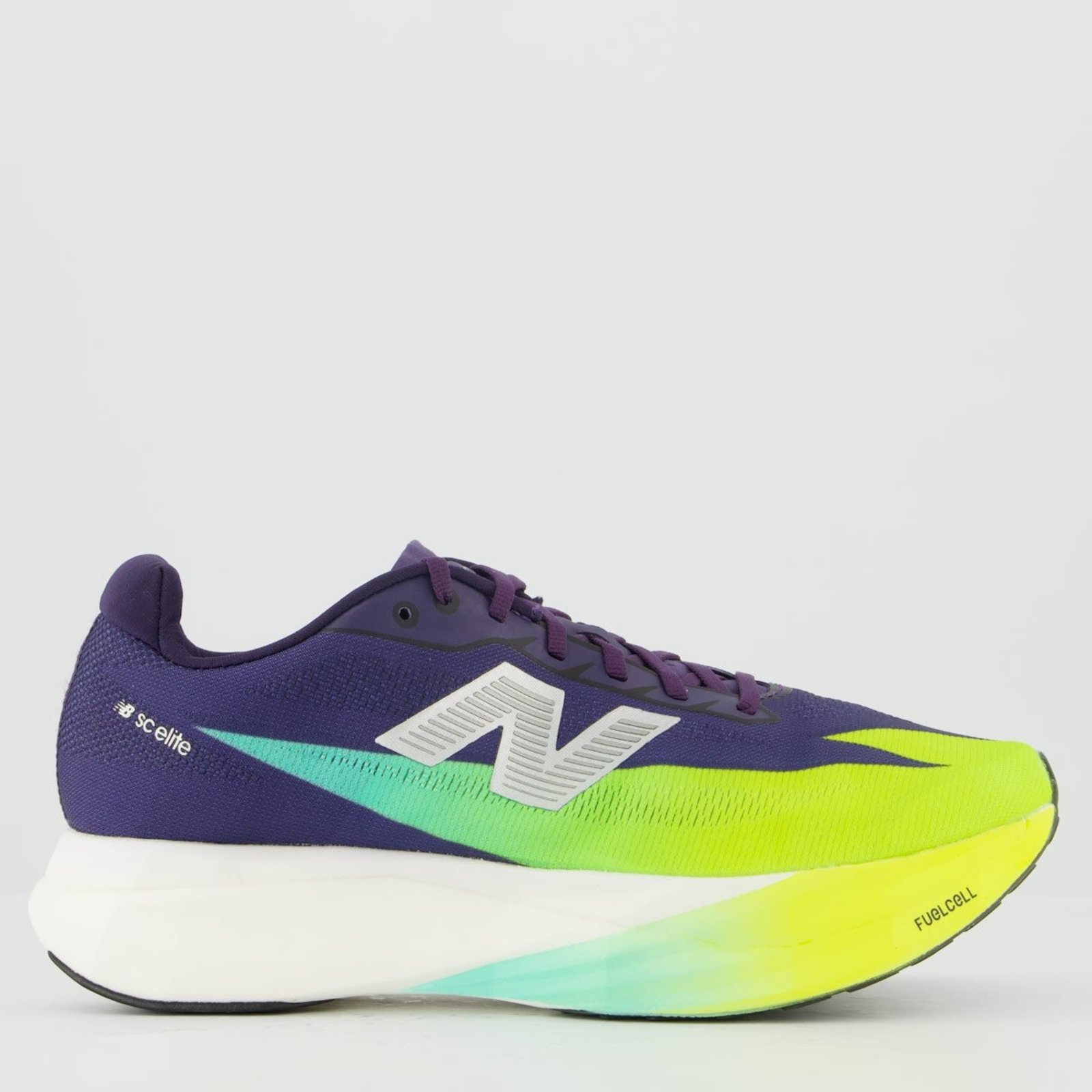 Tênis New Balance Fuelcell Supercomp Elite V5 Roxo Escuro e Verde