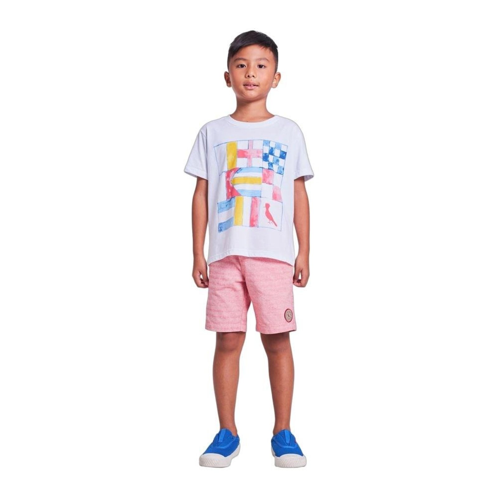 Infantil - Bermuda Mini Elástico Cintura Cores Reserva Mini