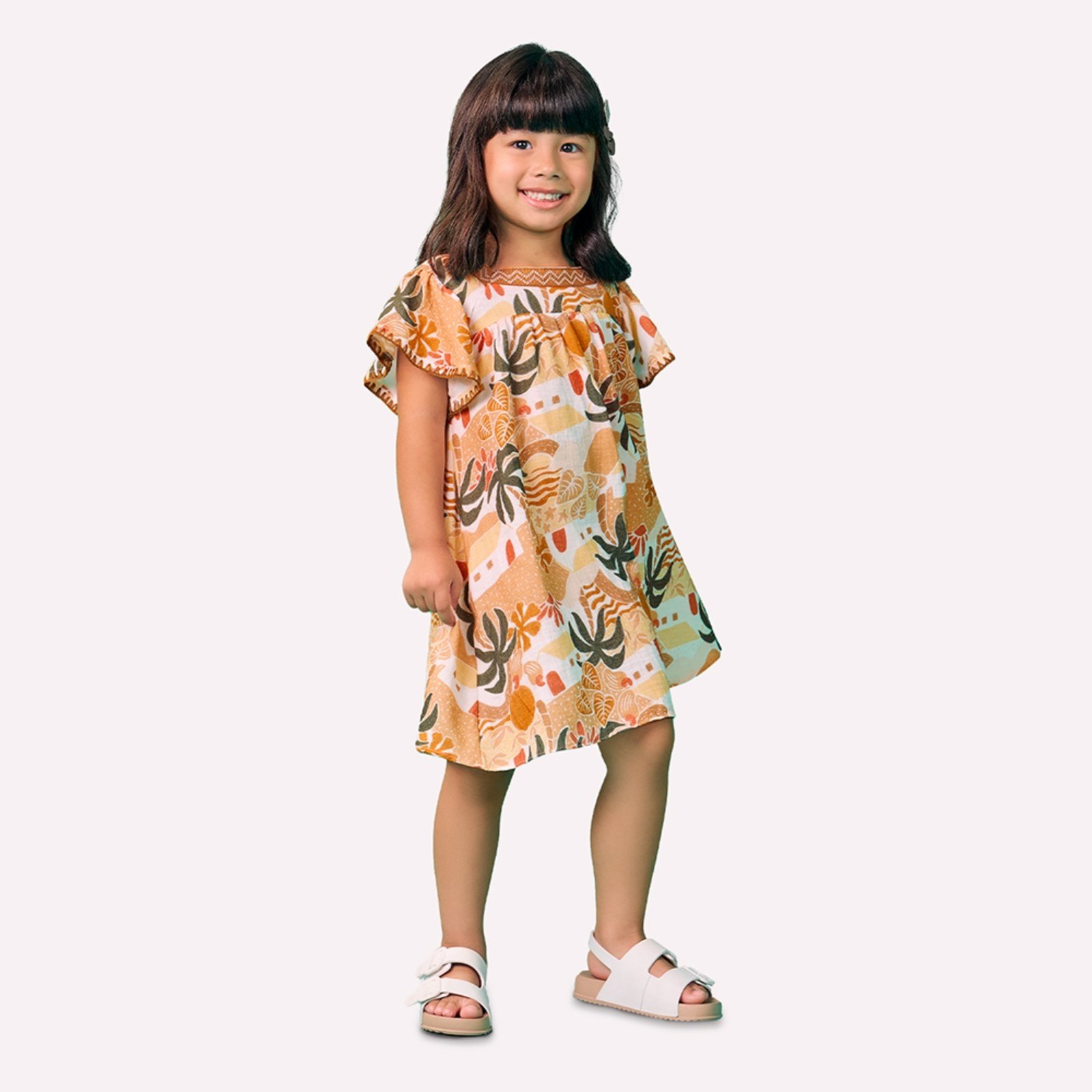 Infantil – Vestido Menina Estampa Nanai