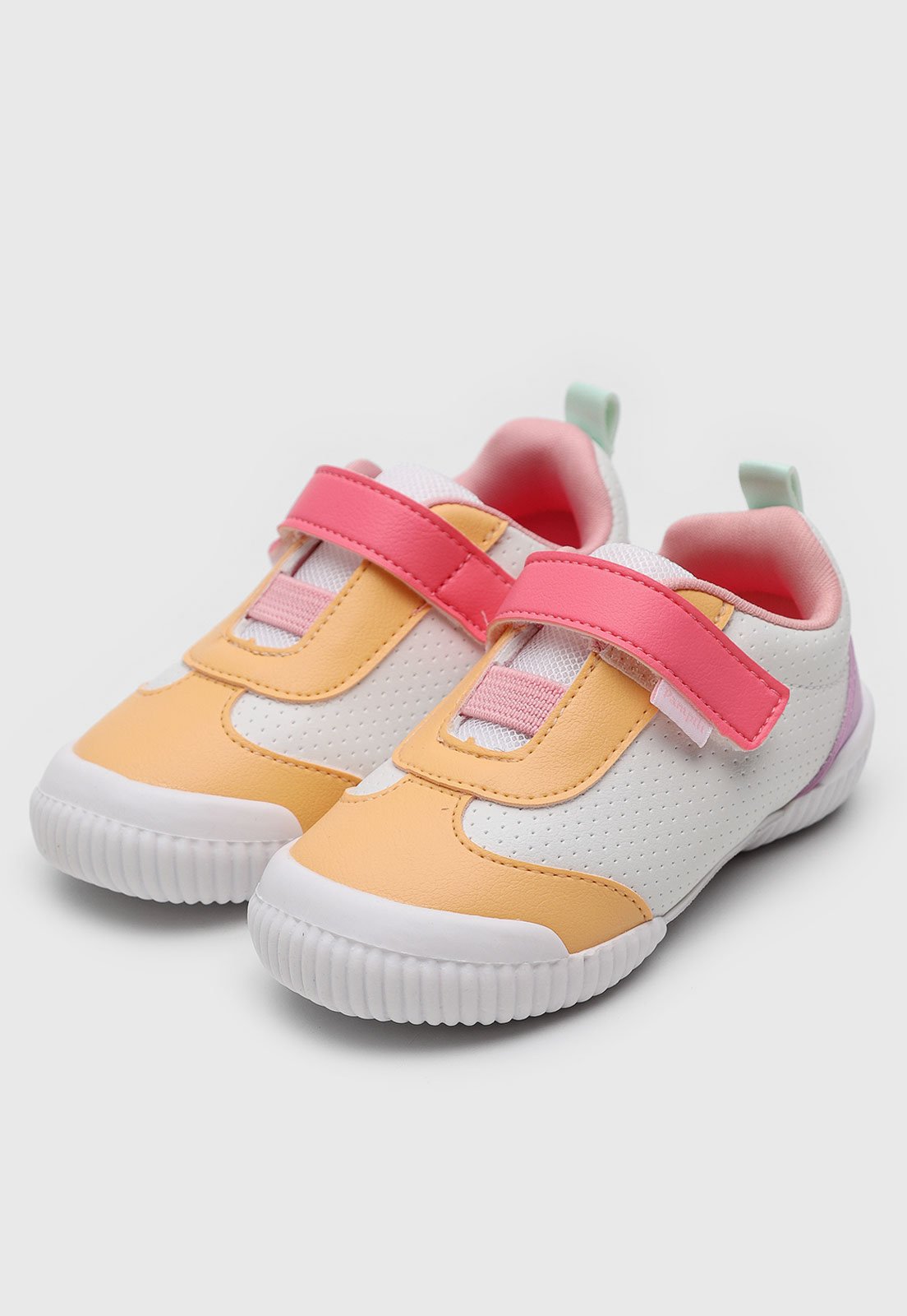Vista 2 Infantil - Tênis Pampili Yuyu Multicolorido branco Pampili branco