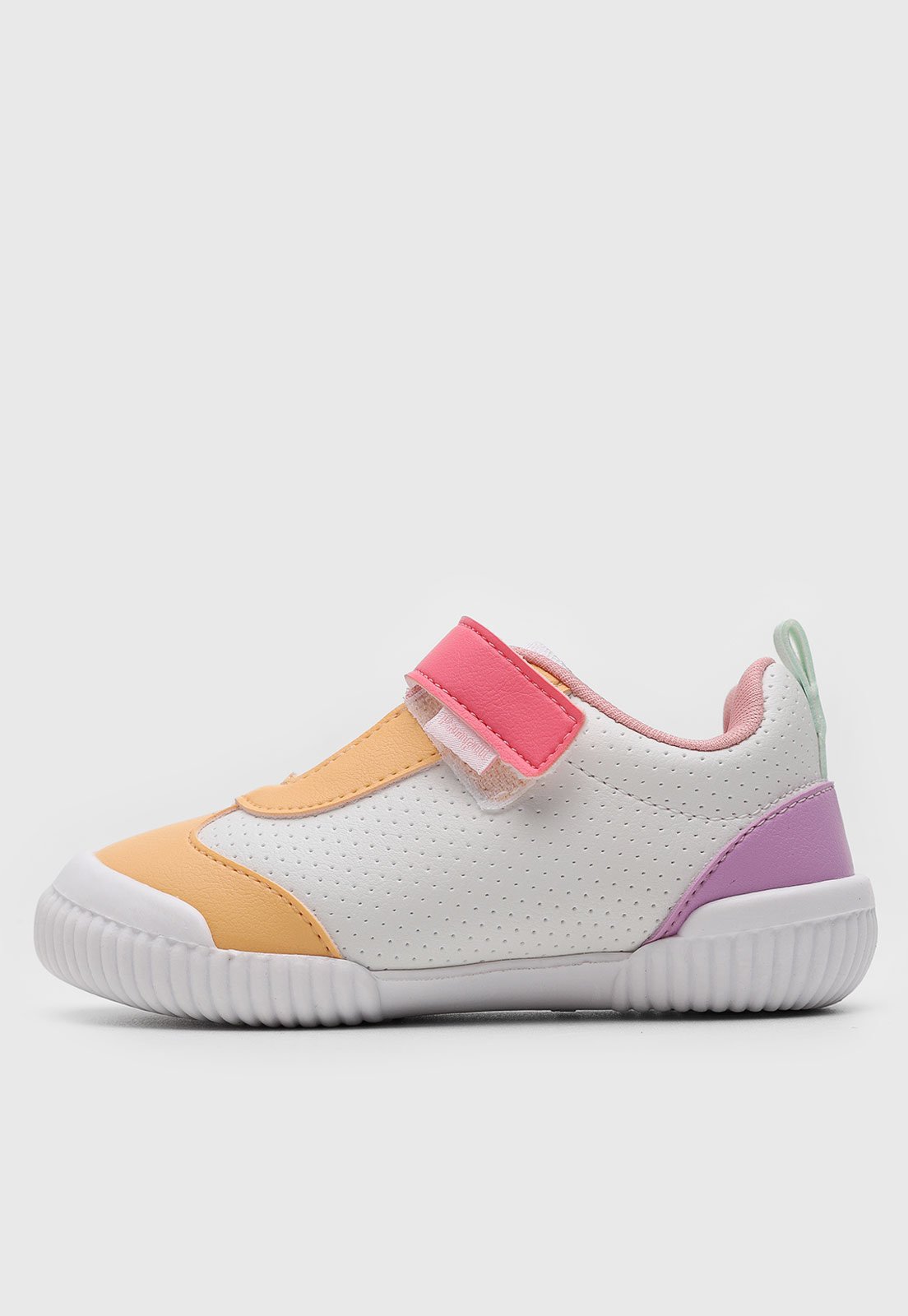 Vista 3 Infantil - Tênis Pampili Yuyu Multicolorido branco Pampili branco