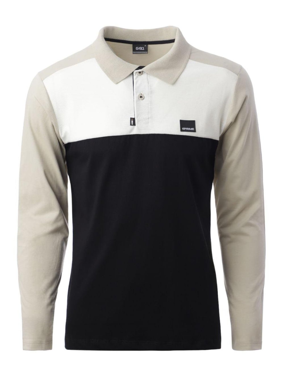Polo Manga Curta Masculina BEGE