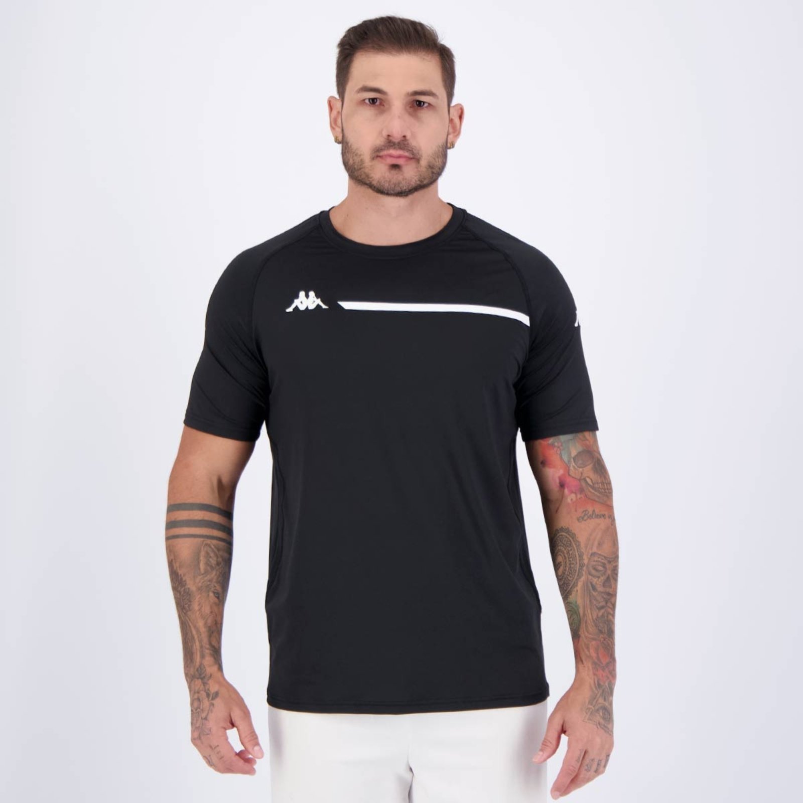 Camiseta Kappa Ecker Preta