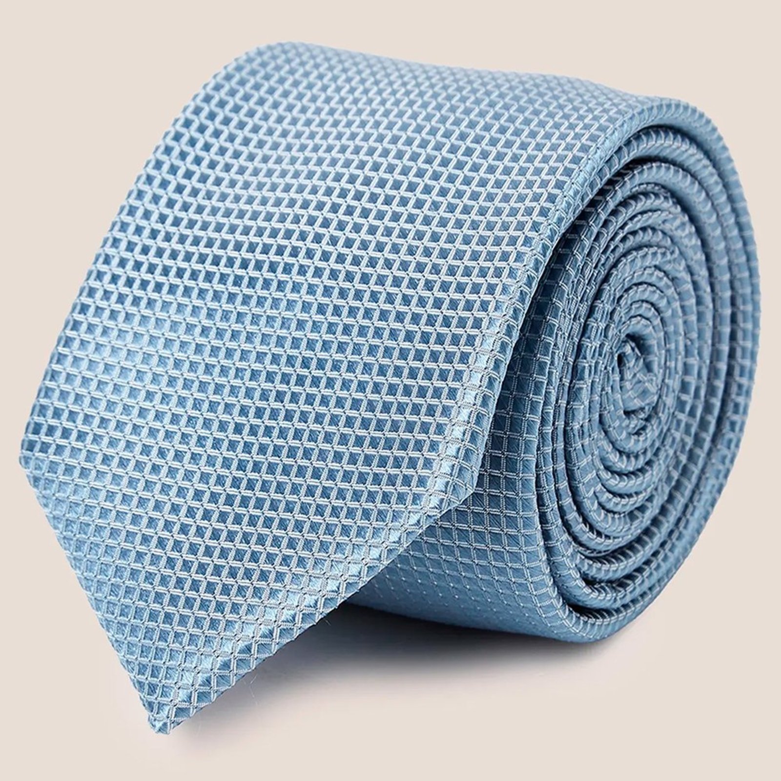 Gravata Seda Dudalina Maquinetada Pr27 Azul Masculino
