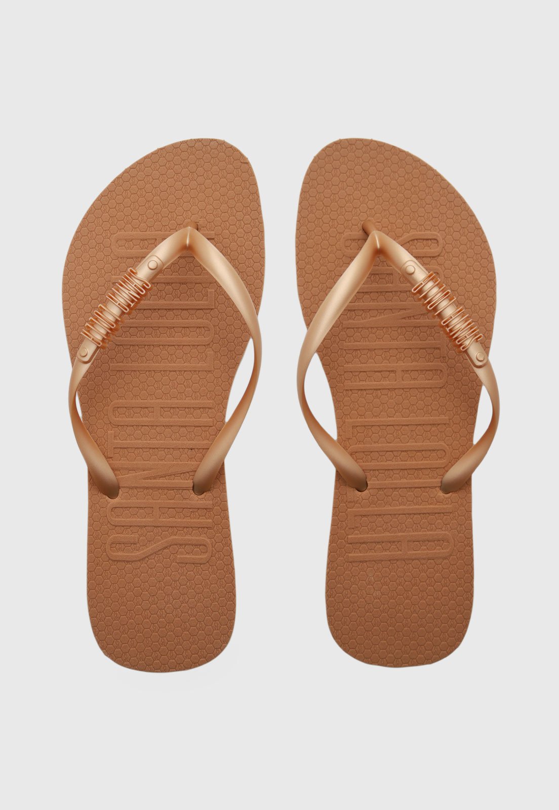 Chinelo Feminino Santa Lolla Design Clássico Caramelo