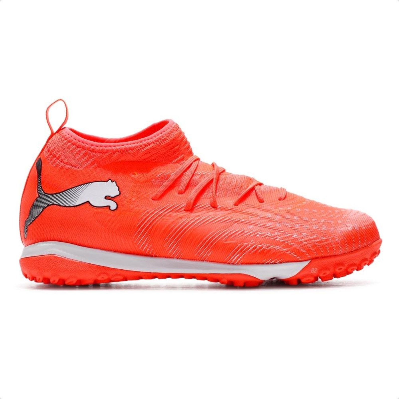 Infantil - Chuteira Society Puma Future 9 Match TT Jr Coral