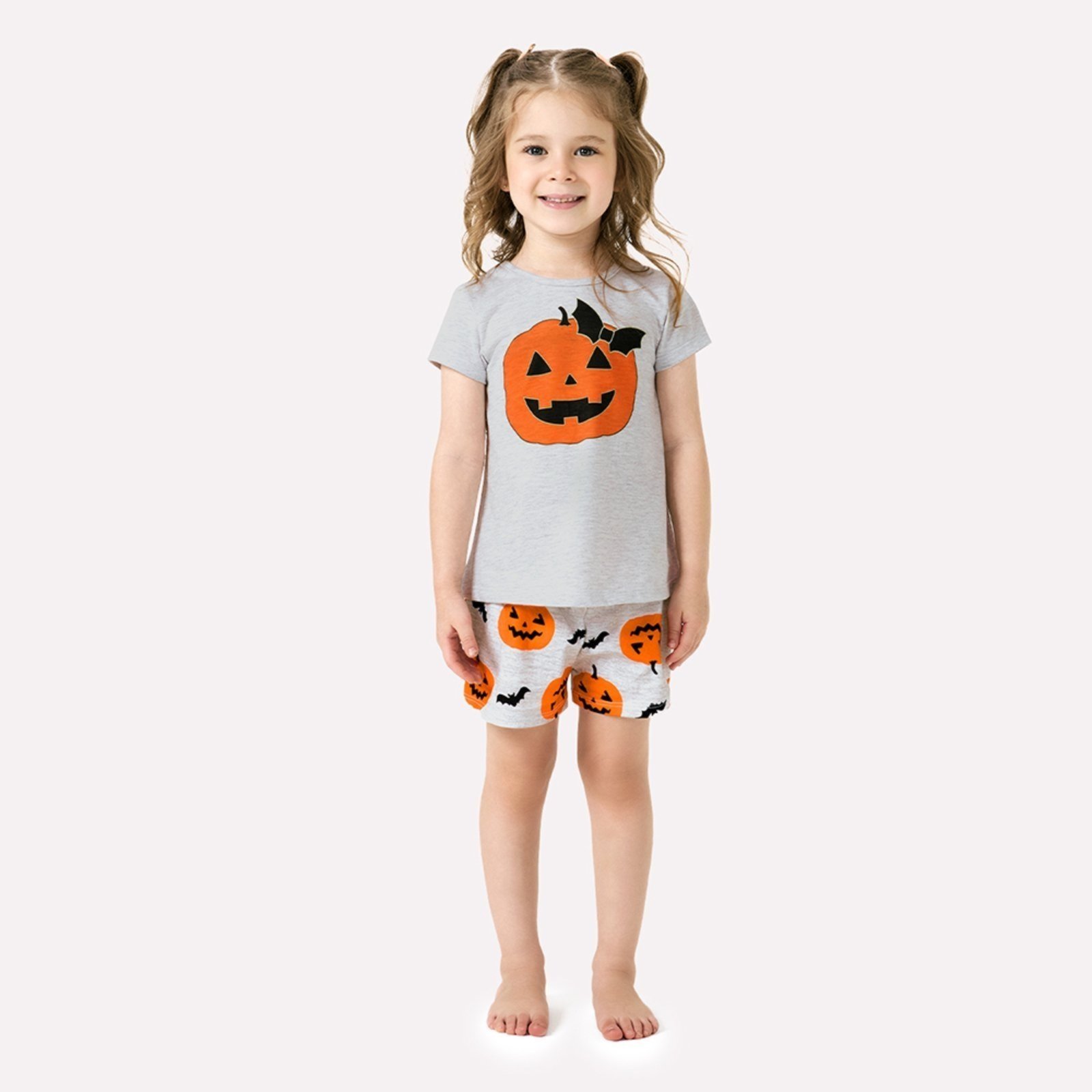 Pijama Menina Abóbora Kyly
