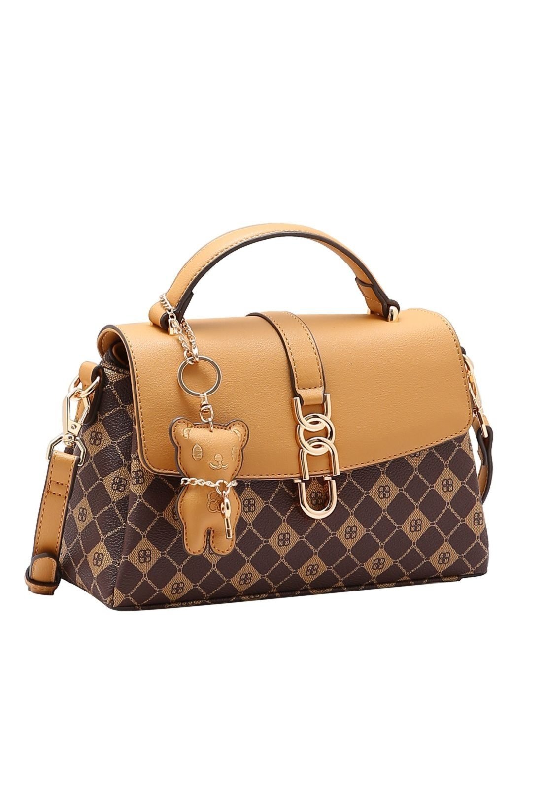 Bolsa Feminina Chenson Monograma Elemento Gráfico 3485389 Café
