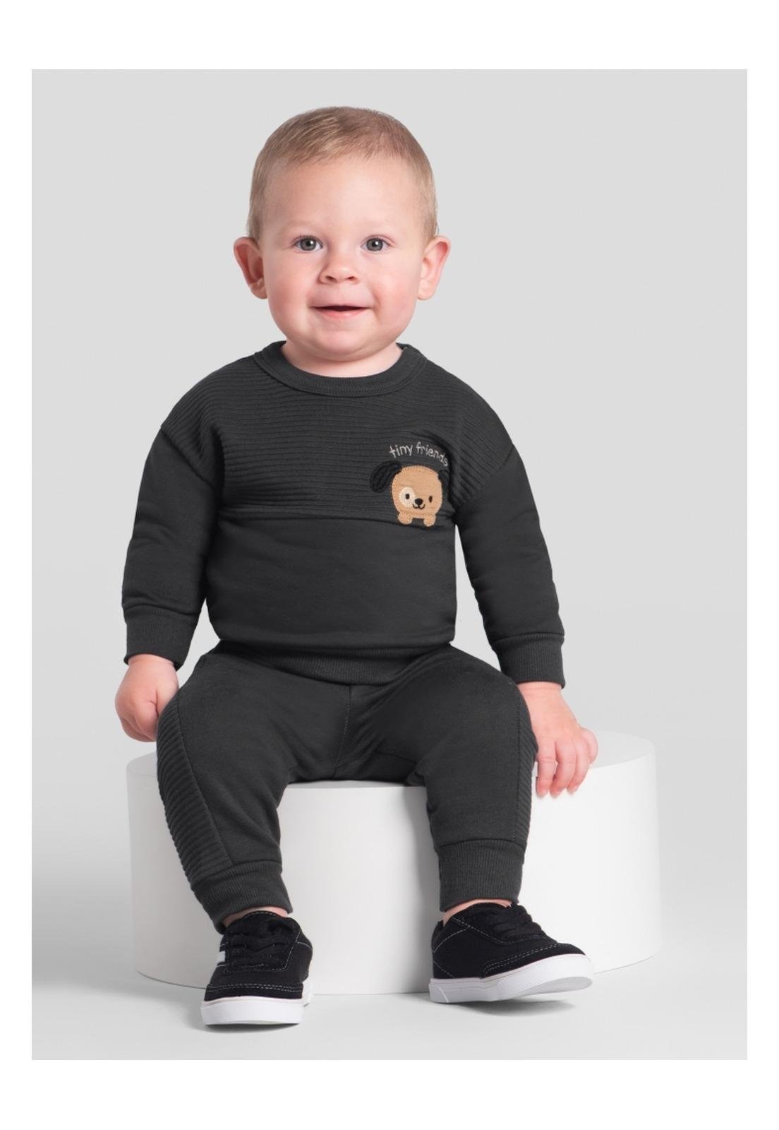 Infantil - Conjunto Menino Urso Brandili G Preto
