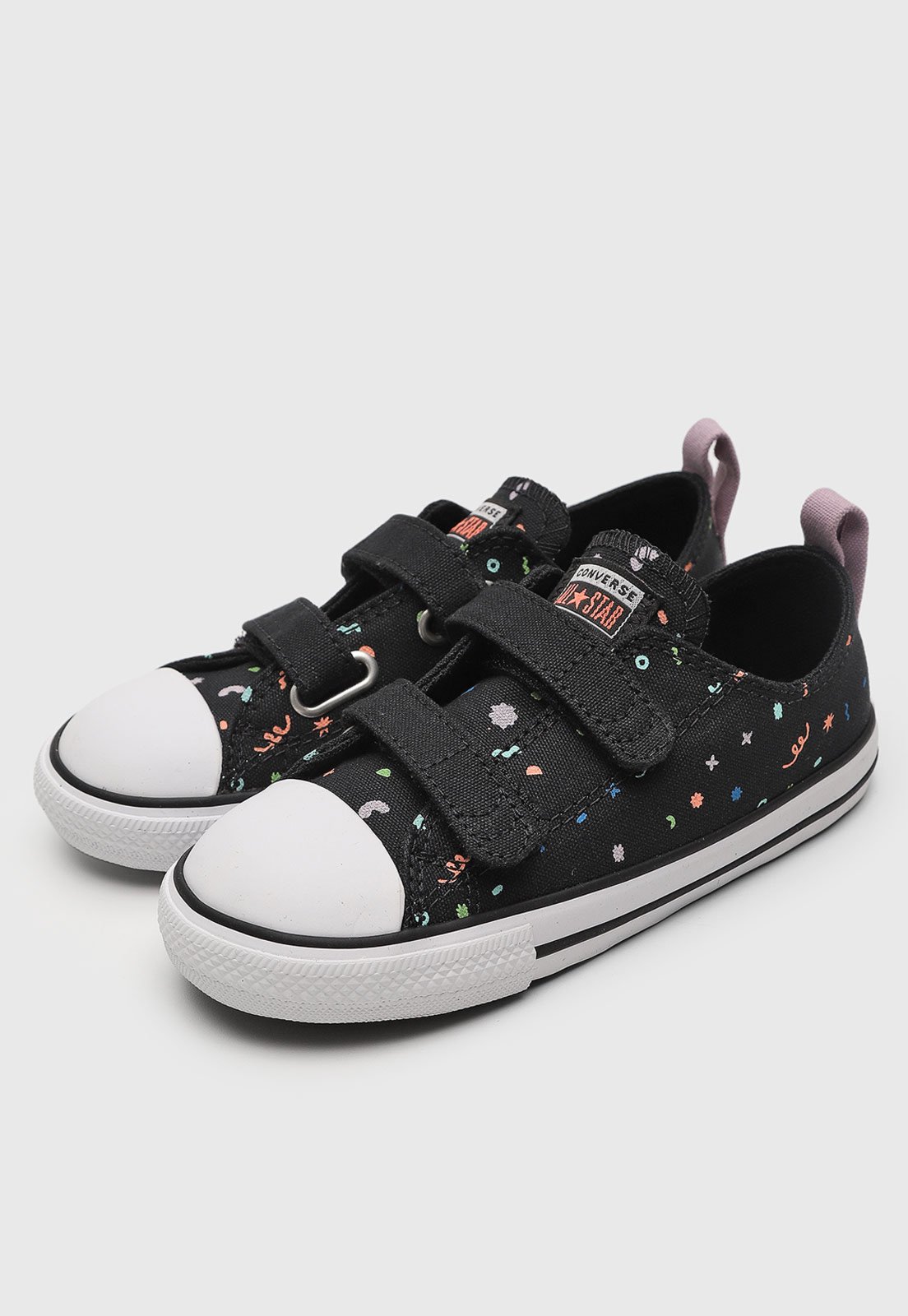 Infantil – Tênis Converse Chuck Taylor All Star Estampado Preto