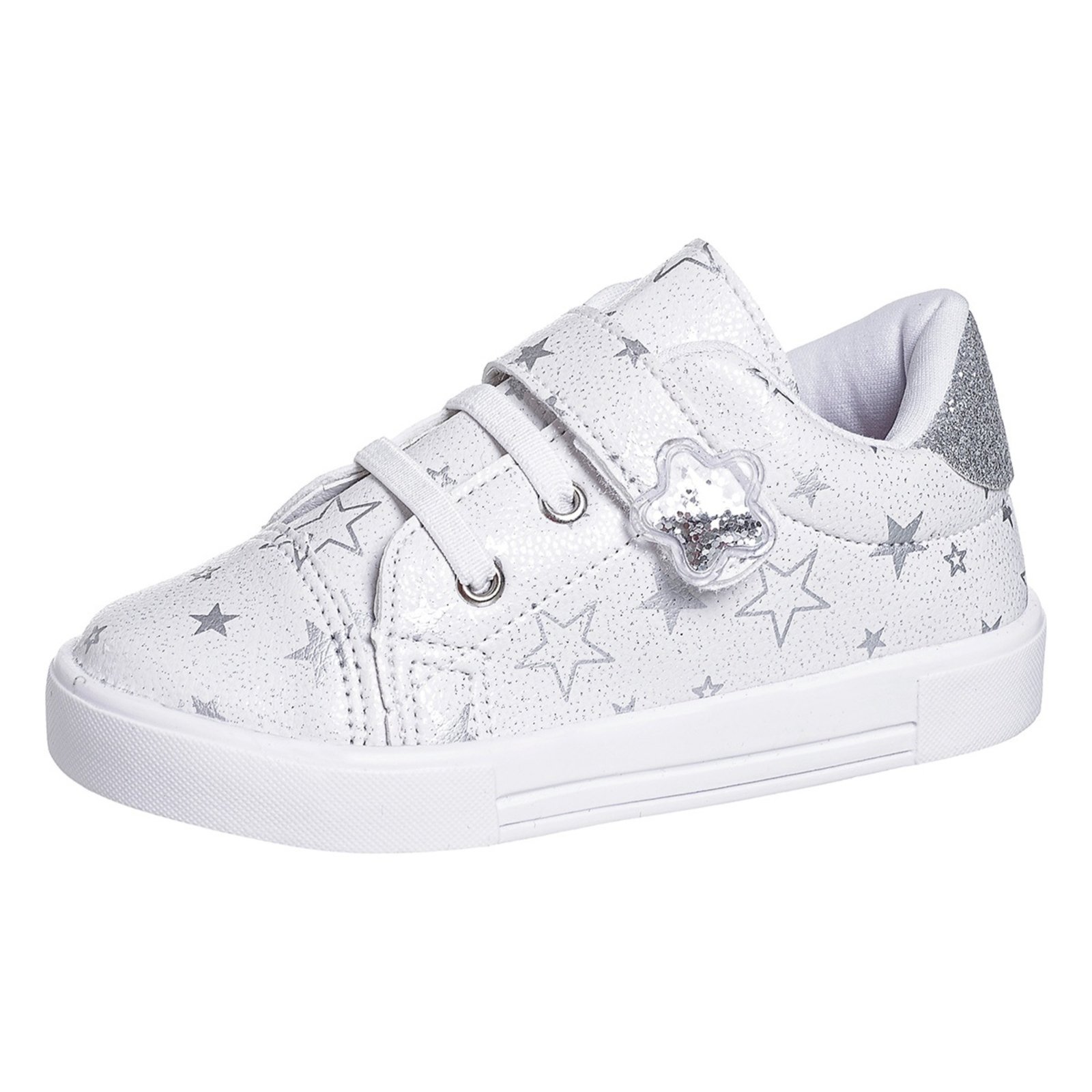 Infantil - Tênis menina ,sapatinho casual , com desenhos de estrelas , ideal para escola, passeios, festas , super confortável e macio