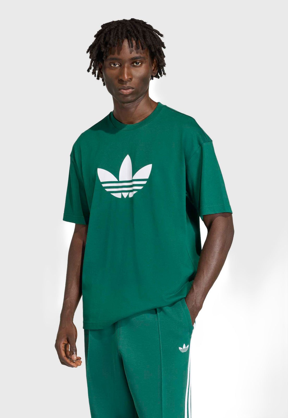 Camiseta Masculina Adidas Trefoil Verde
