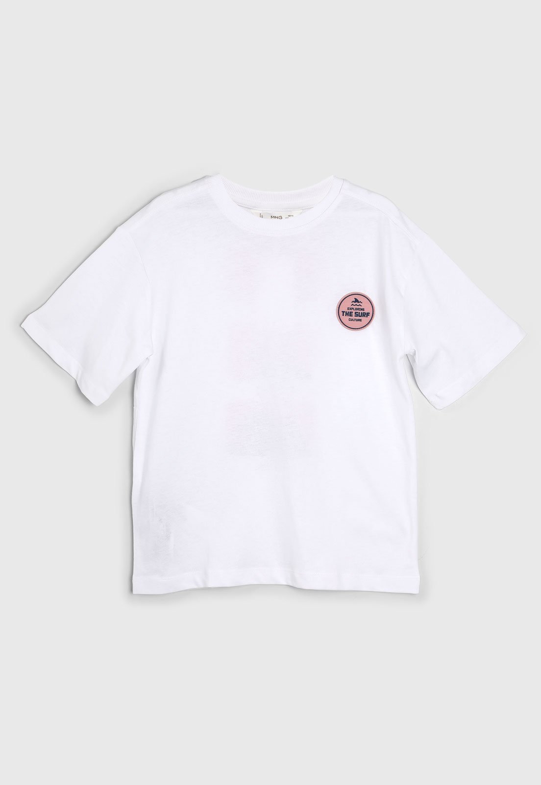 Vista 2 Infantil - Camiseta Mango Estampa Surf Branca Mango Kids branco Mango Kids branco