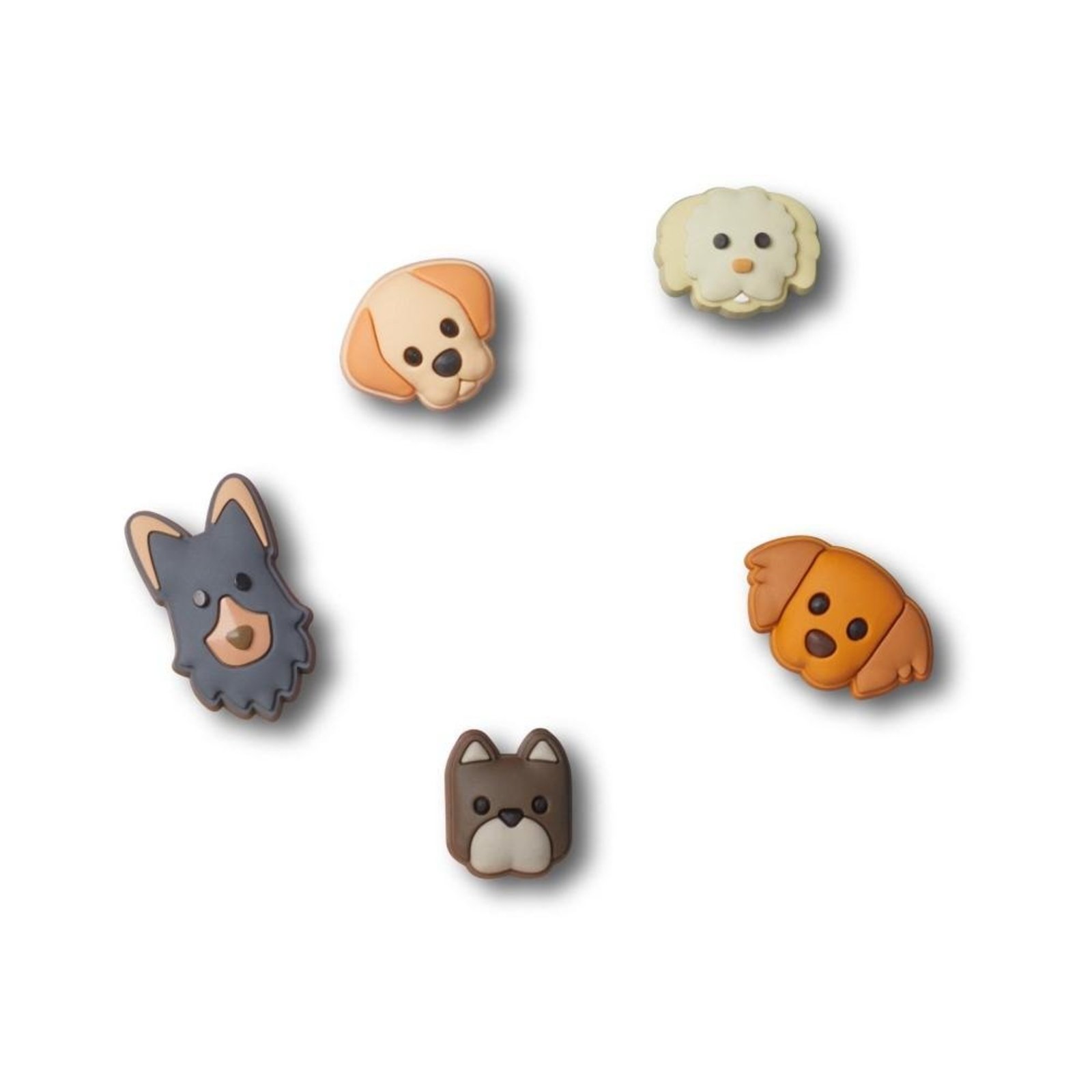 Infantil - Jibbitz™ Filhotes de Cachorro Pequenos Pack com 5 Peças Único Branco