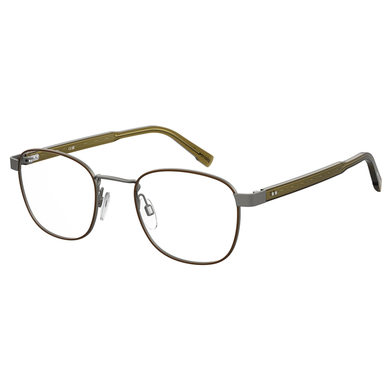 Vista 2 Armação de Óculos Pierre Cardin P.C. 6897 RPR - Cinza Ruthenium marrom Pierre Cardin marrom