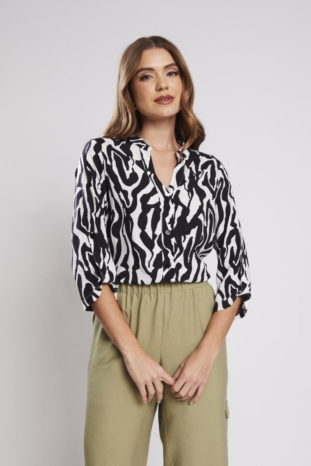 Blusa Rubinella Estampada Zebra Unica