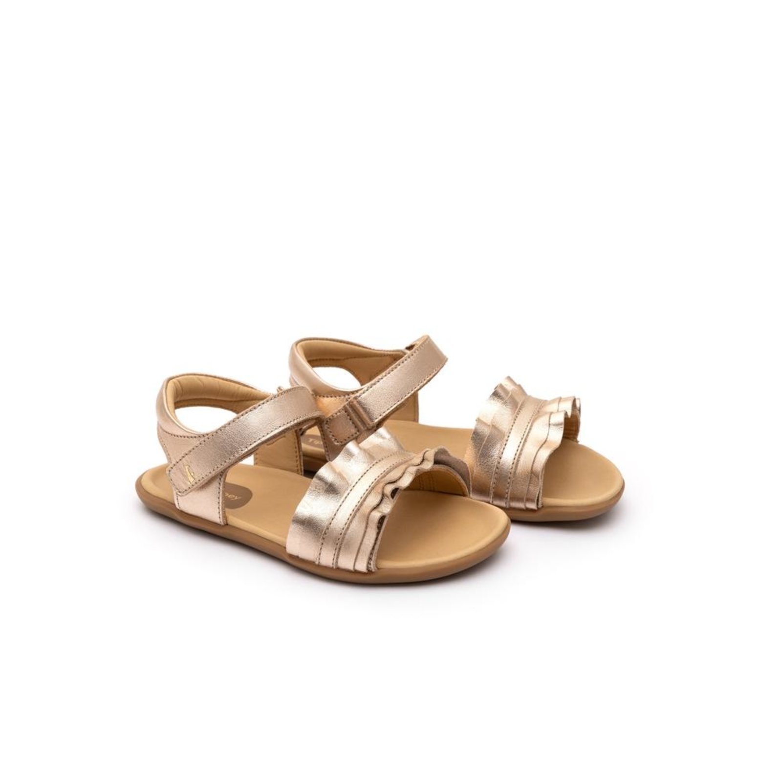 Infantil – Sandália Tip Toey Joey Ruffle Dourada