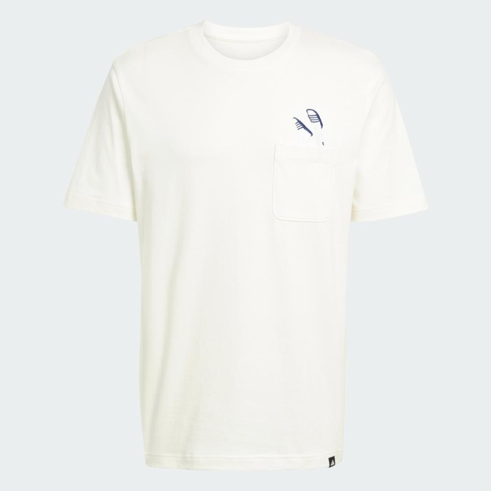 Vista 3 Camiseta estampada Lounge Slides com bolso adidas Sportswear preto Adidas preto