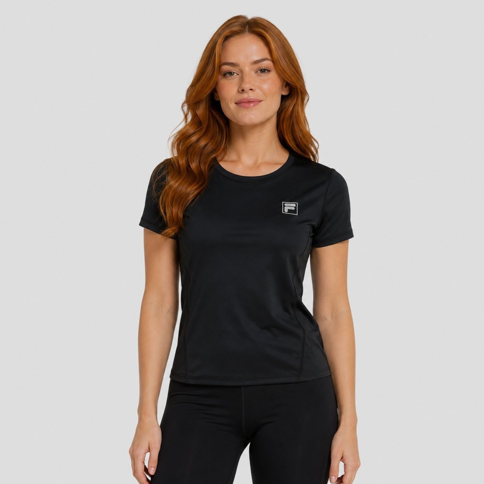 Camiseta Fila Core Run I Feminina Preta