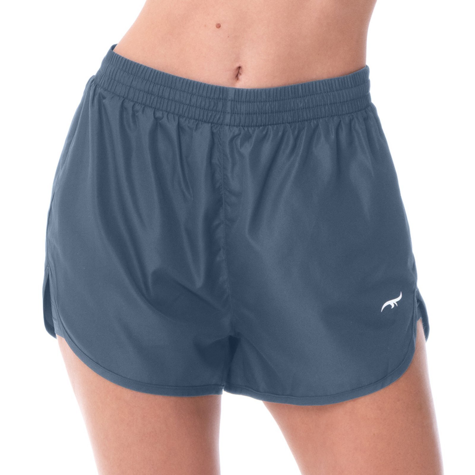 Short Fitness com Short Interno Azul Índigo Escuro Zee Rucci