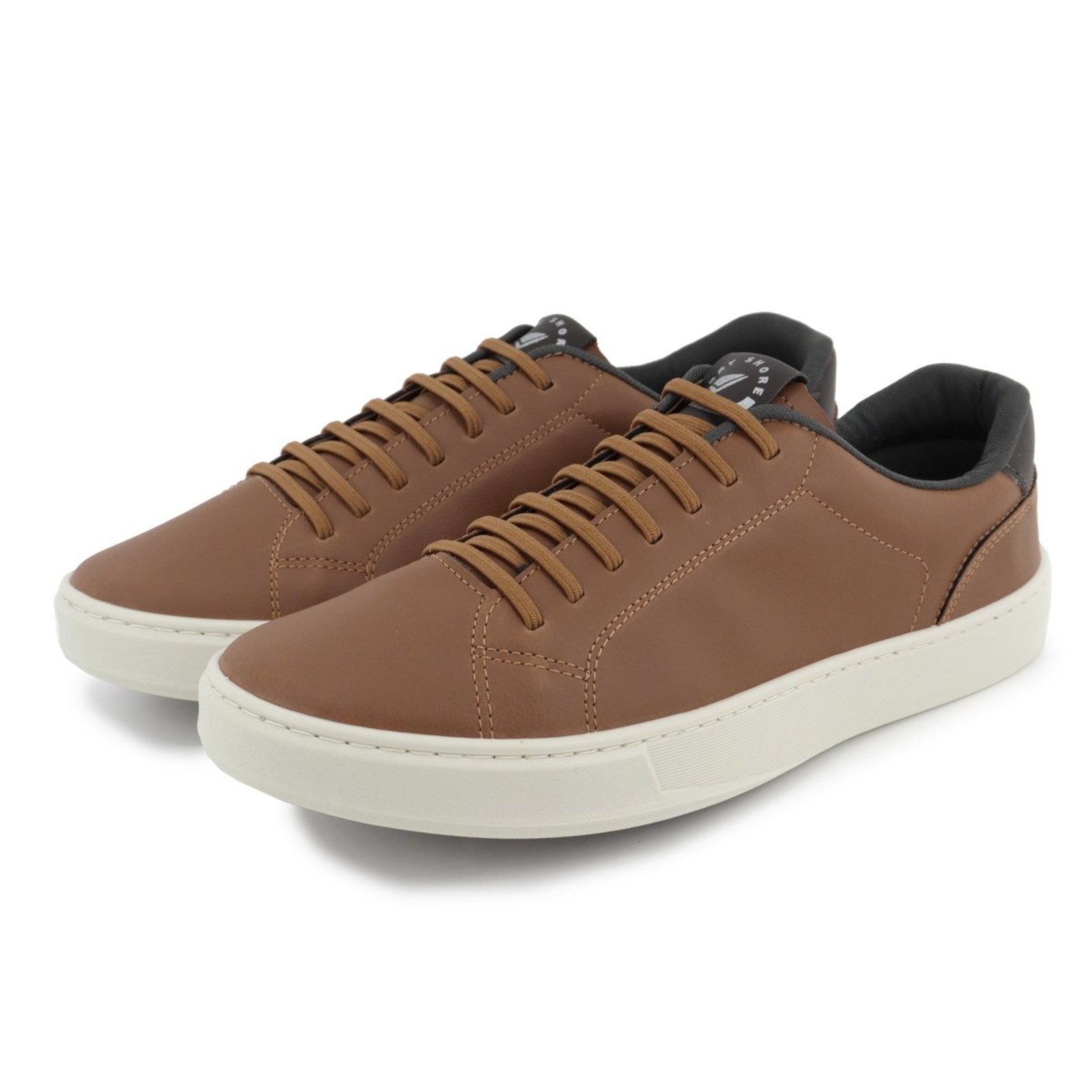 Sapato Masculino Sapatenis Veritimo Tênis Casual Sola Reta Conforto Urbano Elegante Caramelo