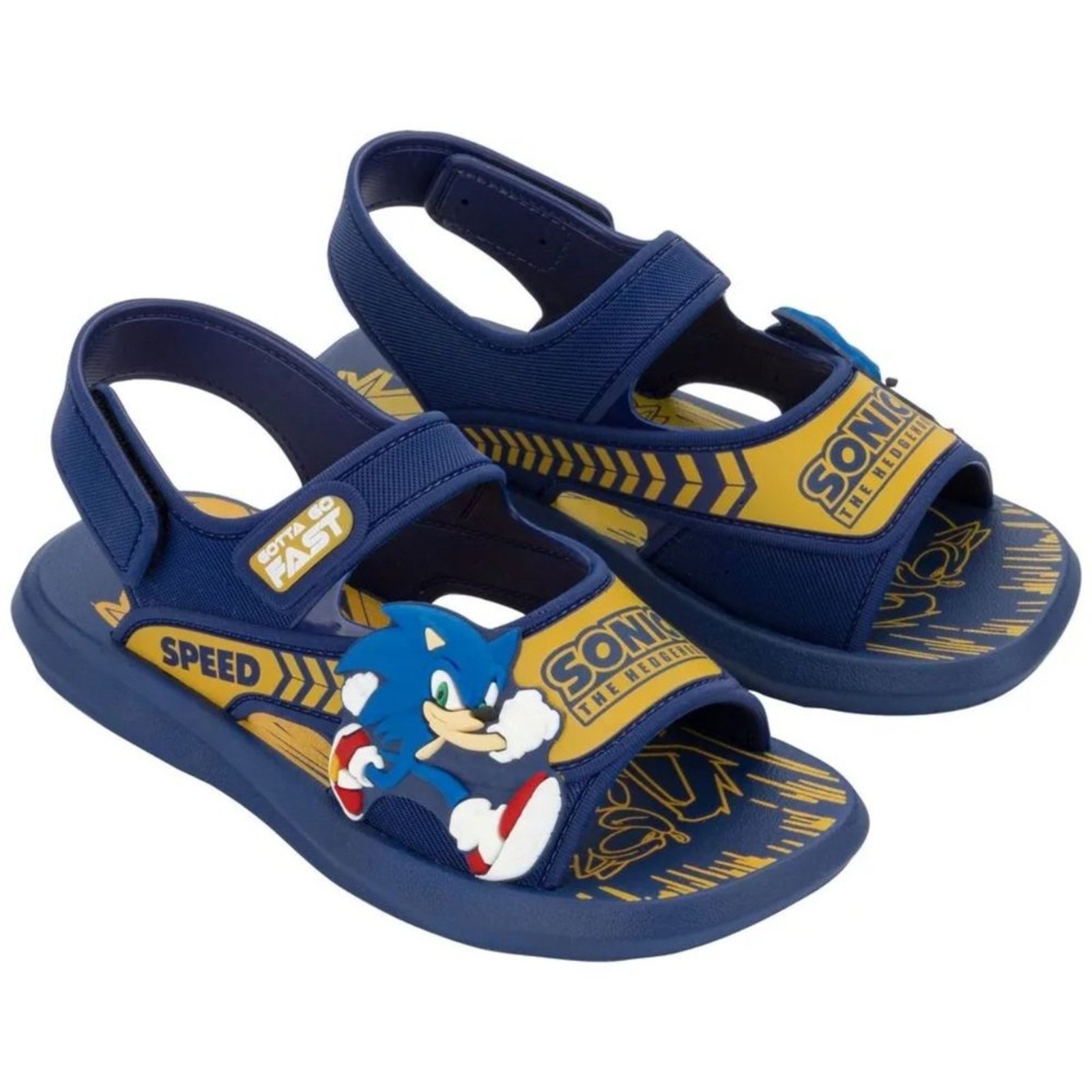 Infantil - Sandália Grendene Sonic Rush 23353 Grendene Azul Marinho