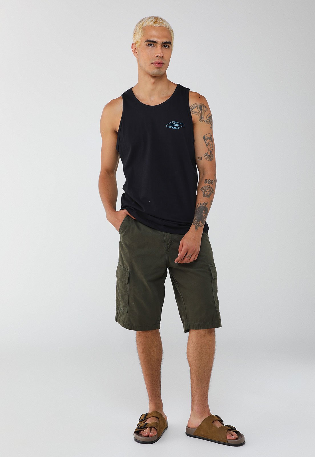 Regata Masculina Quiksilver Ripple Fount Preta