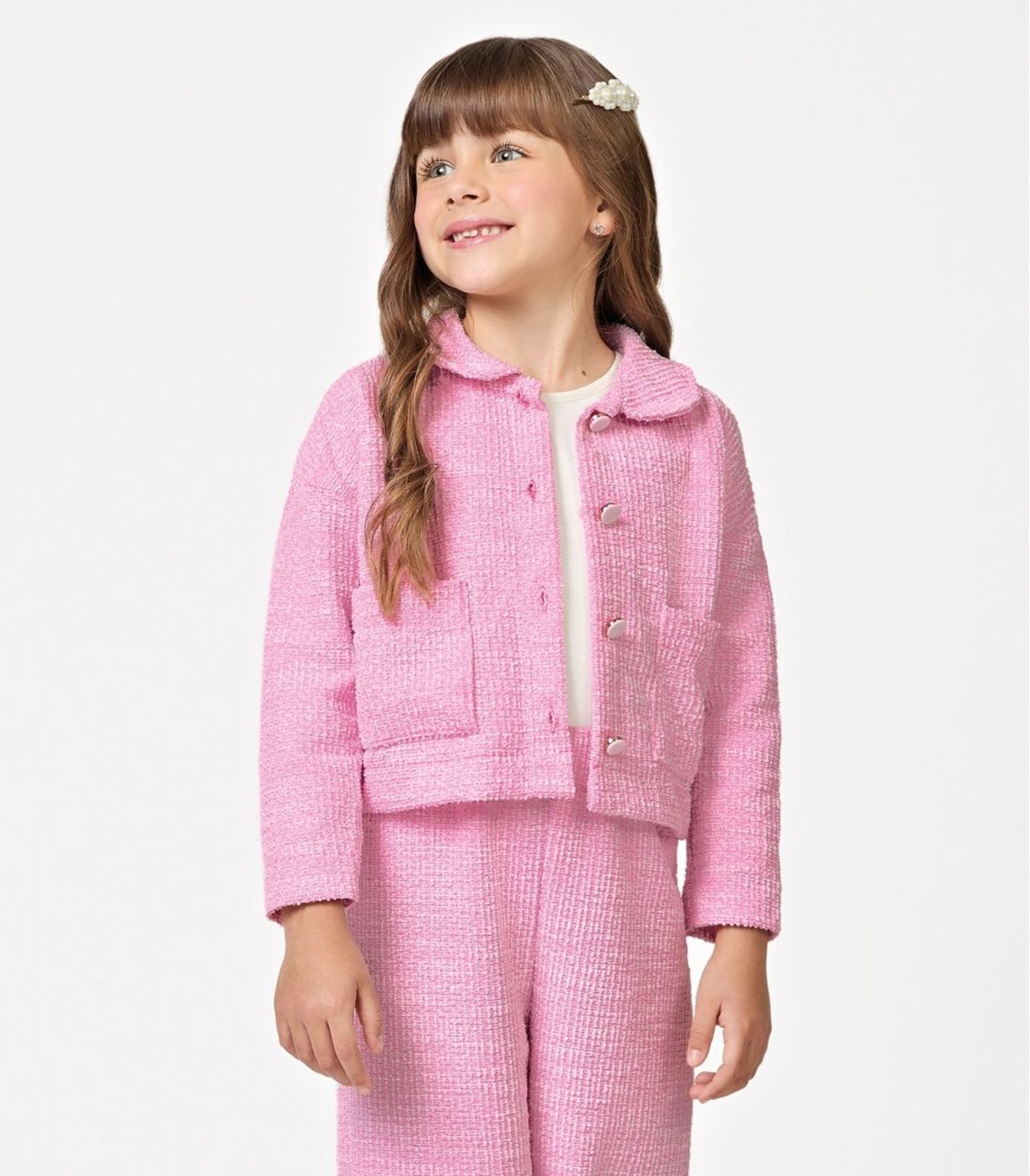 Infantil – Casaco Tweed Shine Trick Nick Rosa