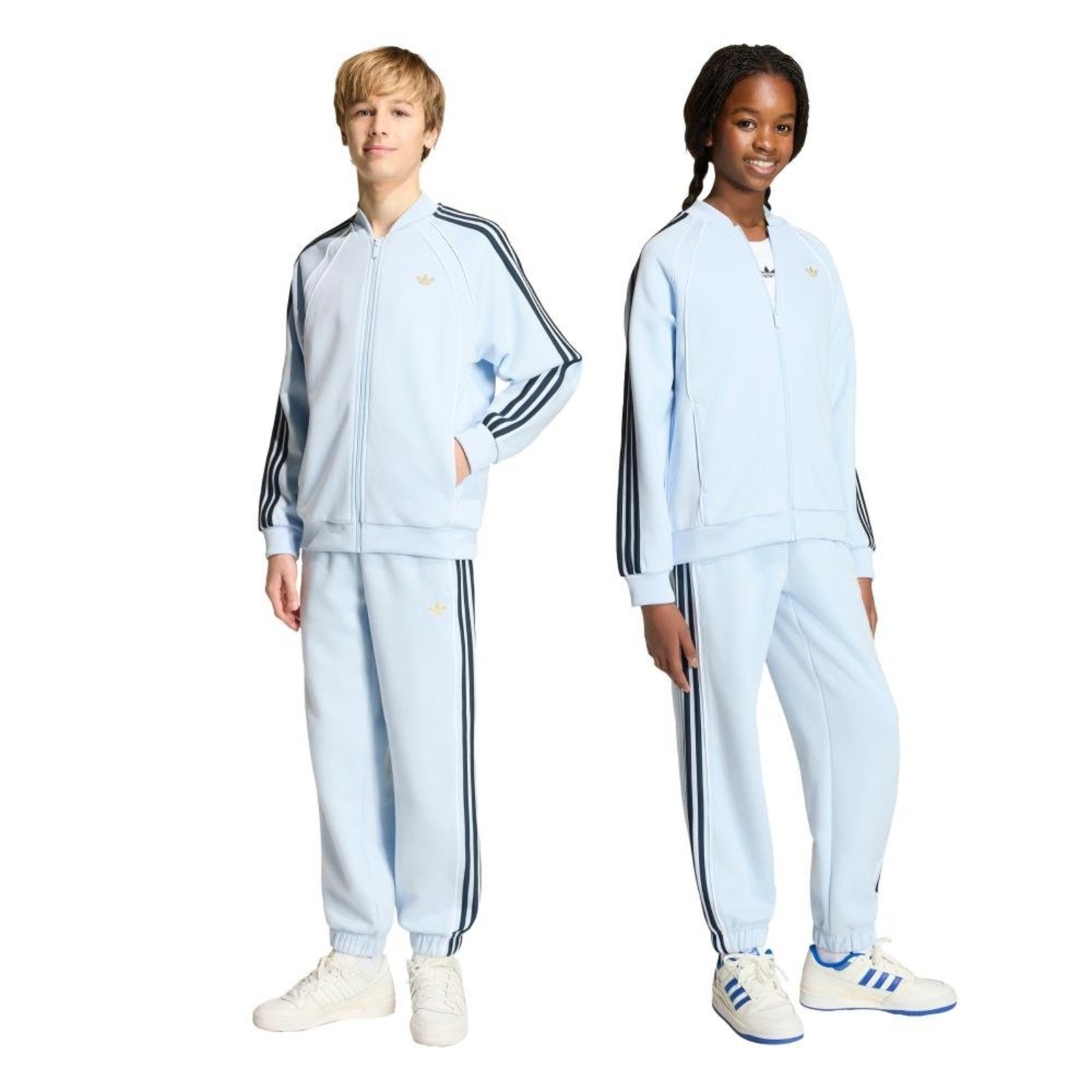 Infantil - CALÇA ESPORTIVA FOLGADA adidas Originals Azul