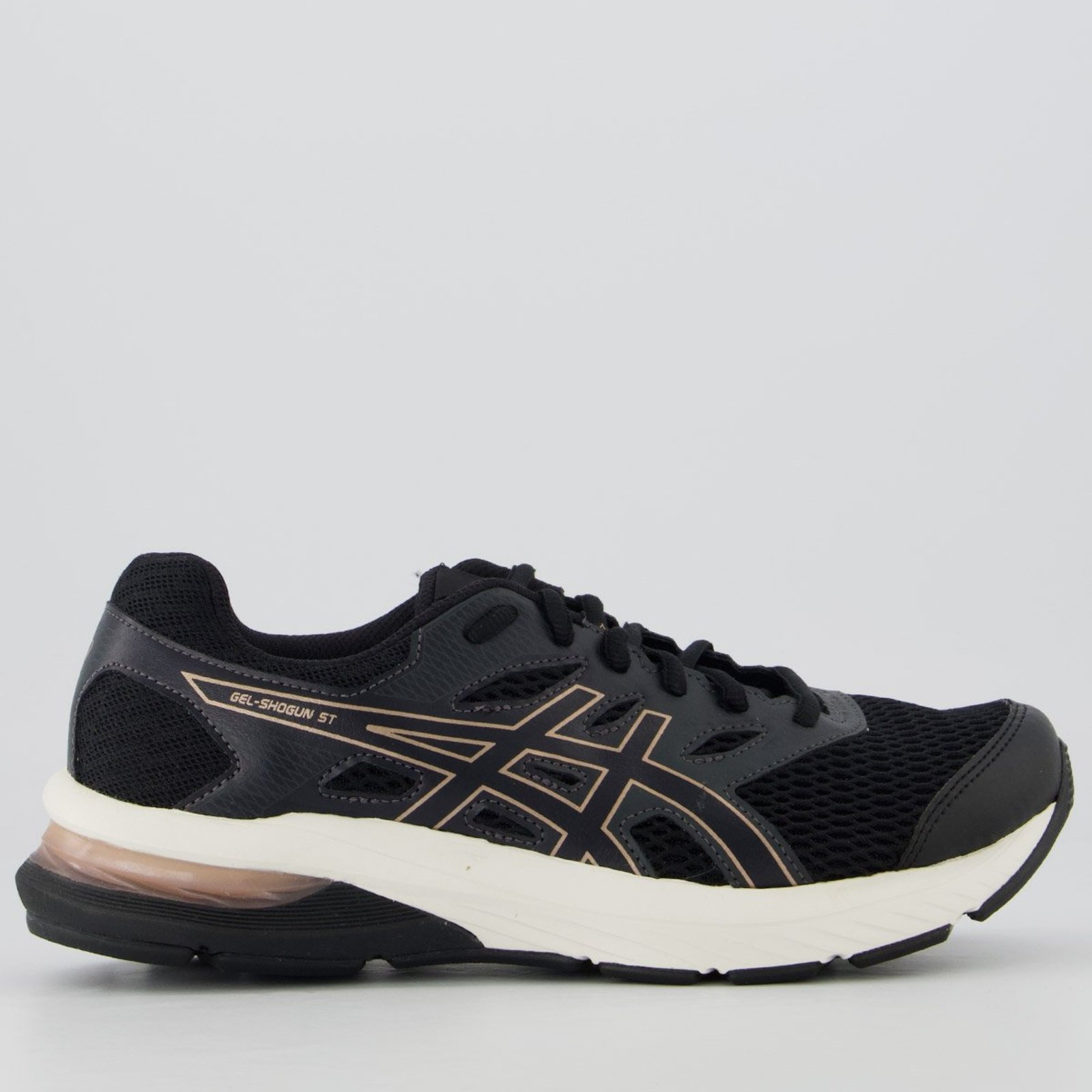 Tênis Asics Gel Shogun ST Feminino Preto e Branco