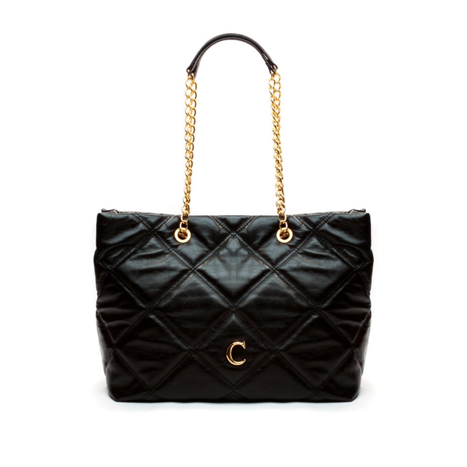 Bolsa Kora Couro Preto Cecconello Css2501-1