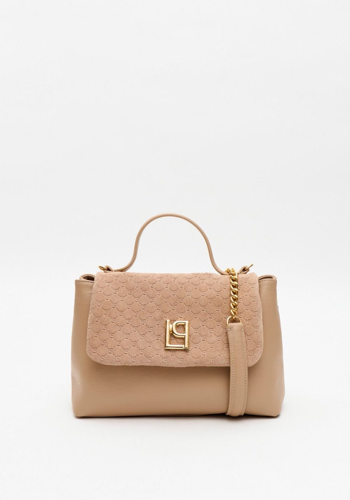 Bolsa Tote Couro Monograma Lança Perfume