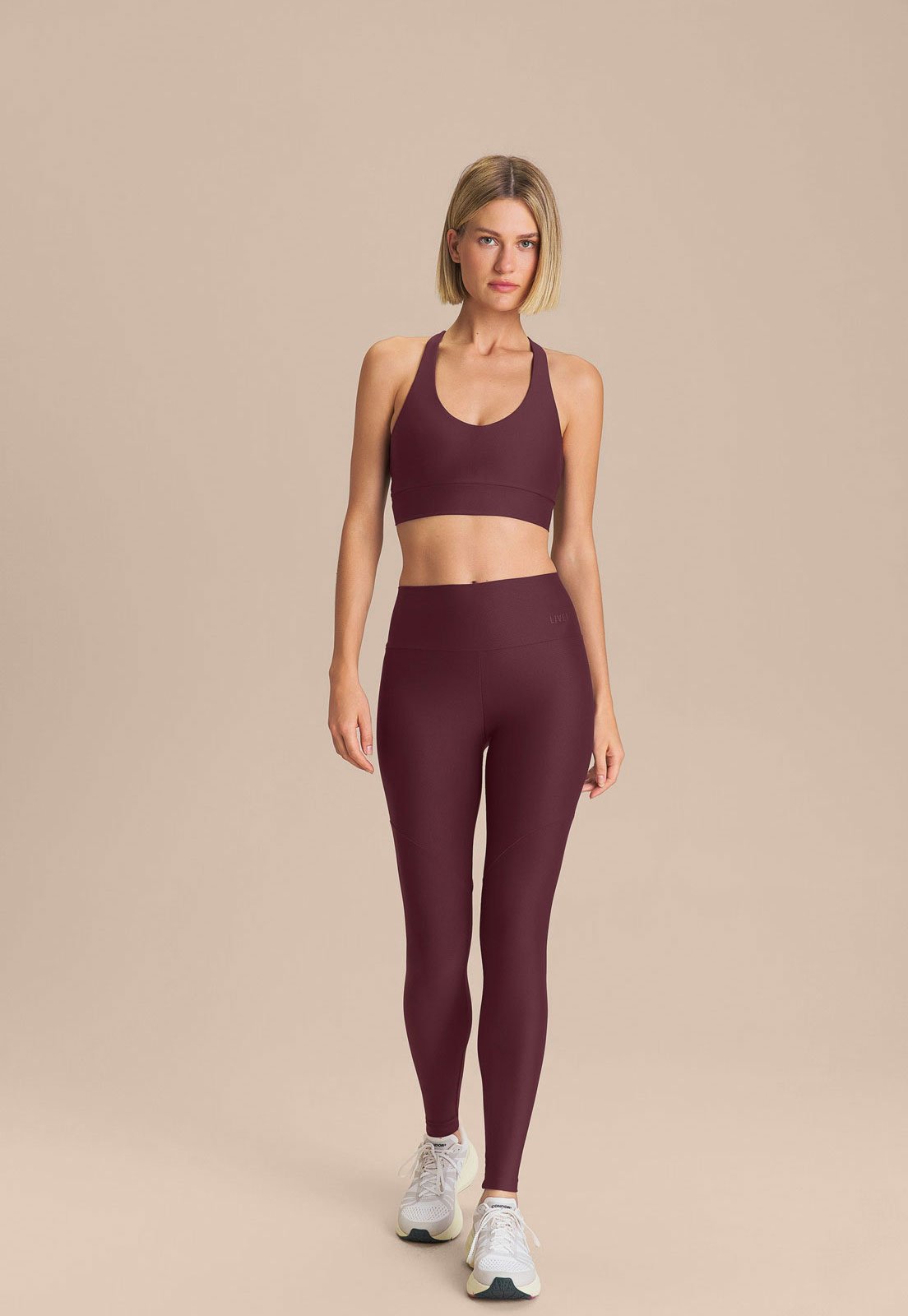 Top Feminino Live V Tex Green Vinho