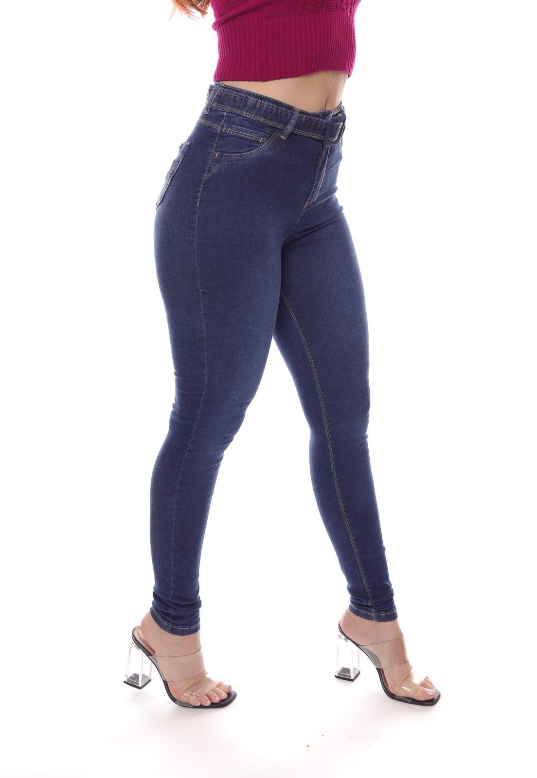 Vista 3 Blusa Moletom Liso Canguru Feminina Com Capuz Crocker bege Crocker bege