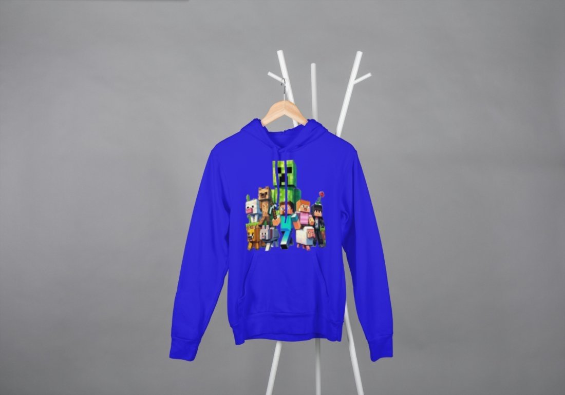 Moletom Blusa De Frio e Juvenil Azul Royal