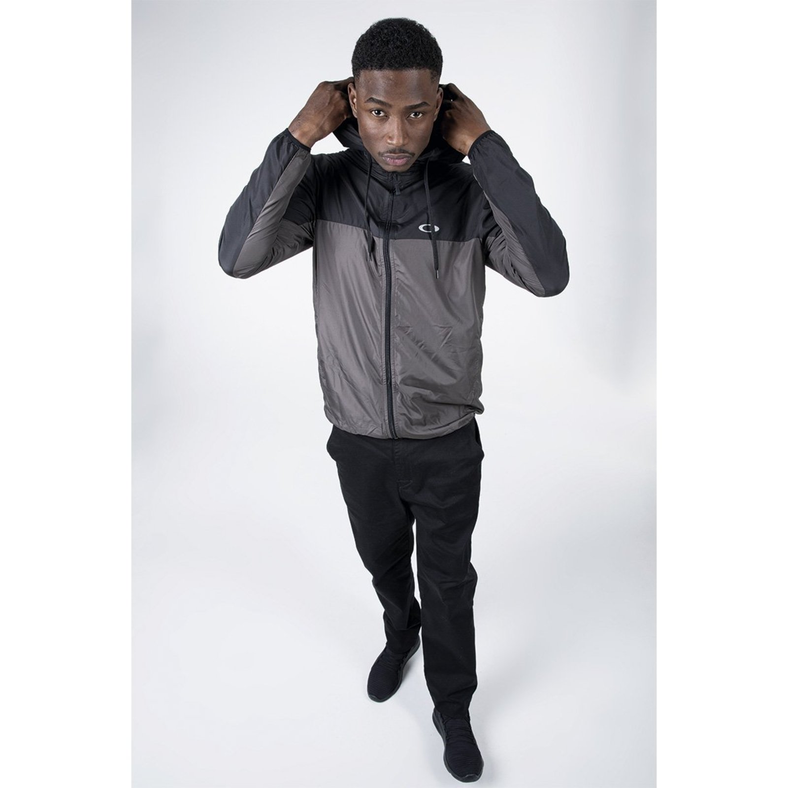 Casaco Jaqueta Windbreaker Oakley Blocked Lançamento - Blackout