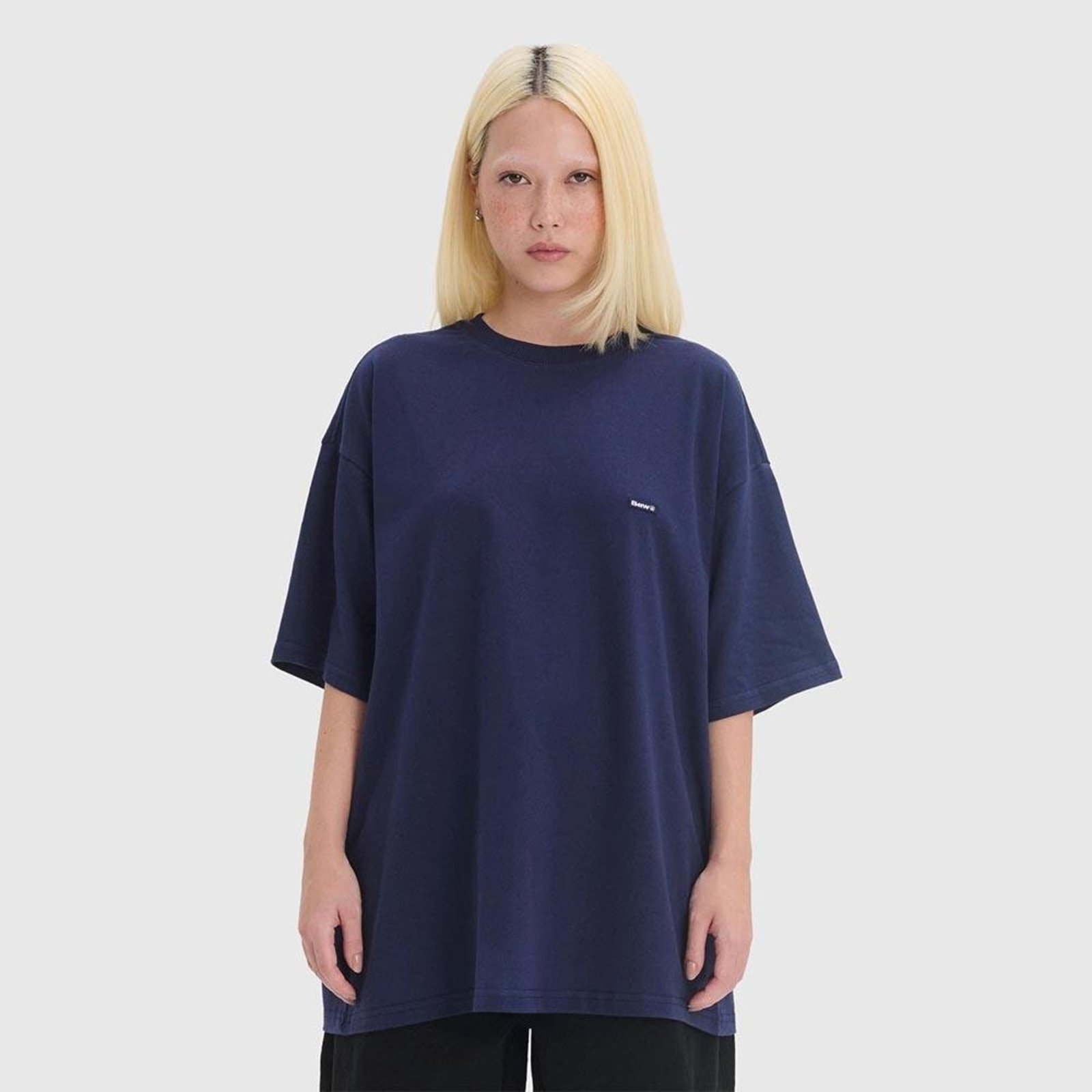 CAMISETA OVERSIZED BOX LOGO Azul Marinho