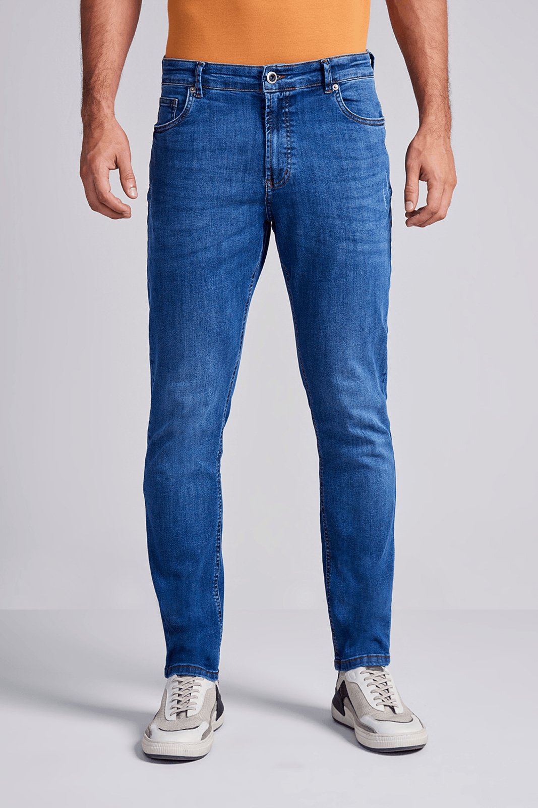 HIGHSTIL Calça Jeans Slim Fit – Lavagem Média